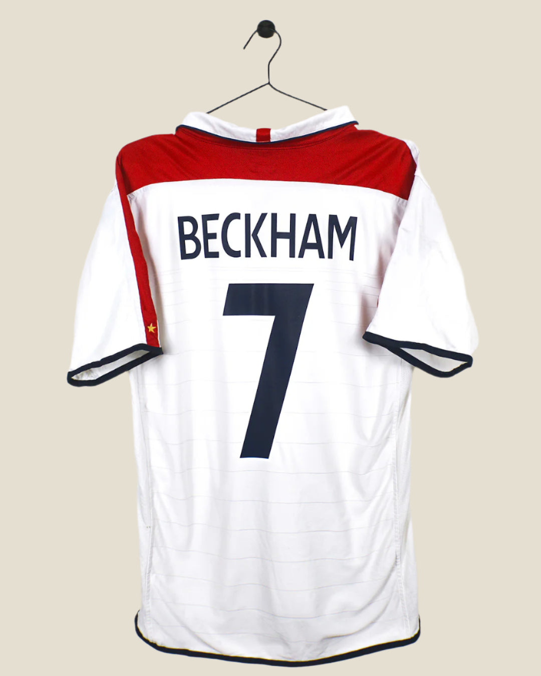 ENGLAND 2004 BECKHAM #7 HOME SHIRT (L) UMBRO