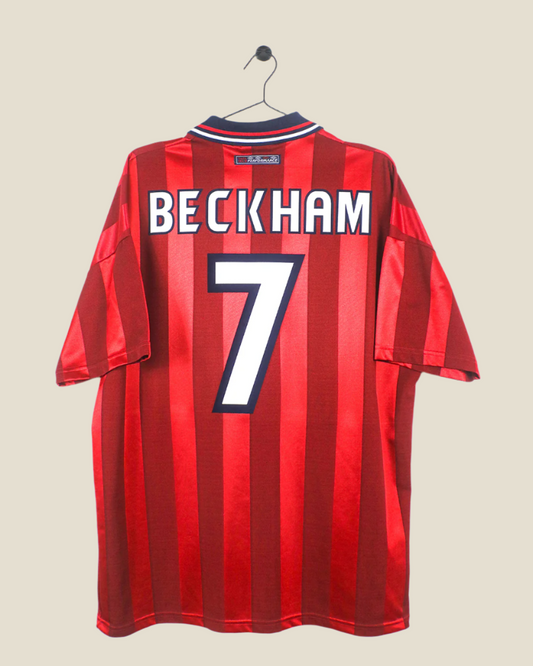 ENGLAND 1998 BECKHAM #7 AWAY SHIRT (XL) UMBRO