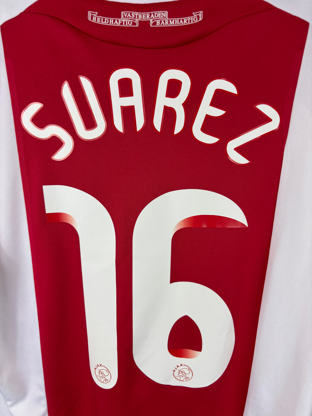 AJAX 2010/11 SUAREZ #16 HOME SHIRT (L) ADIDAS