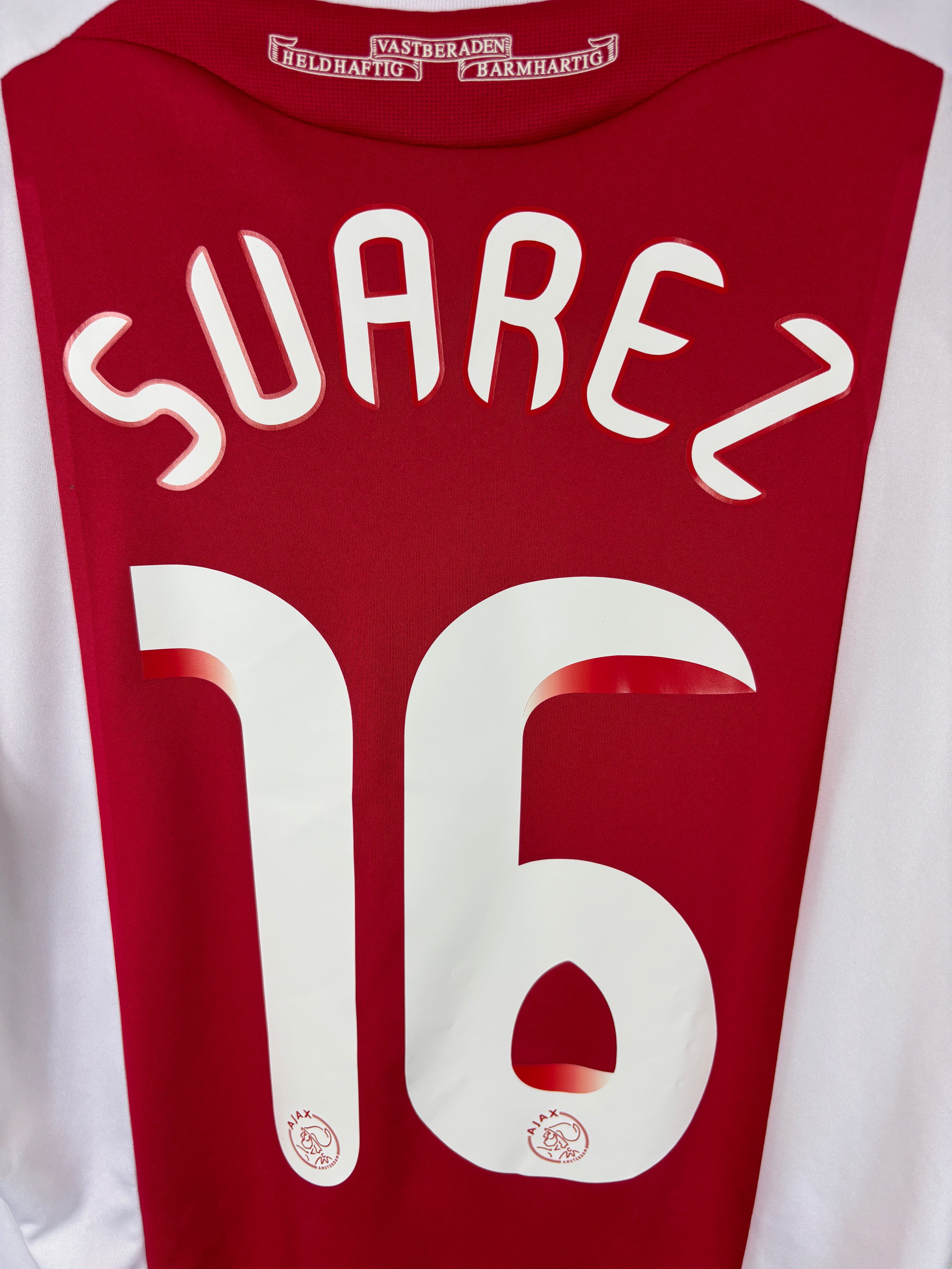 AJAX 2010/11 SUAREZ #16 HOME SHIRT (L) ADIDAS