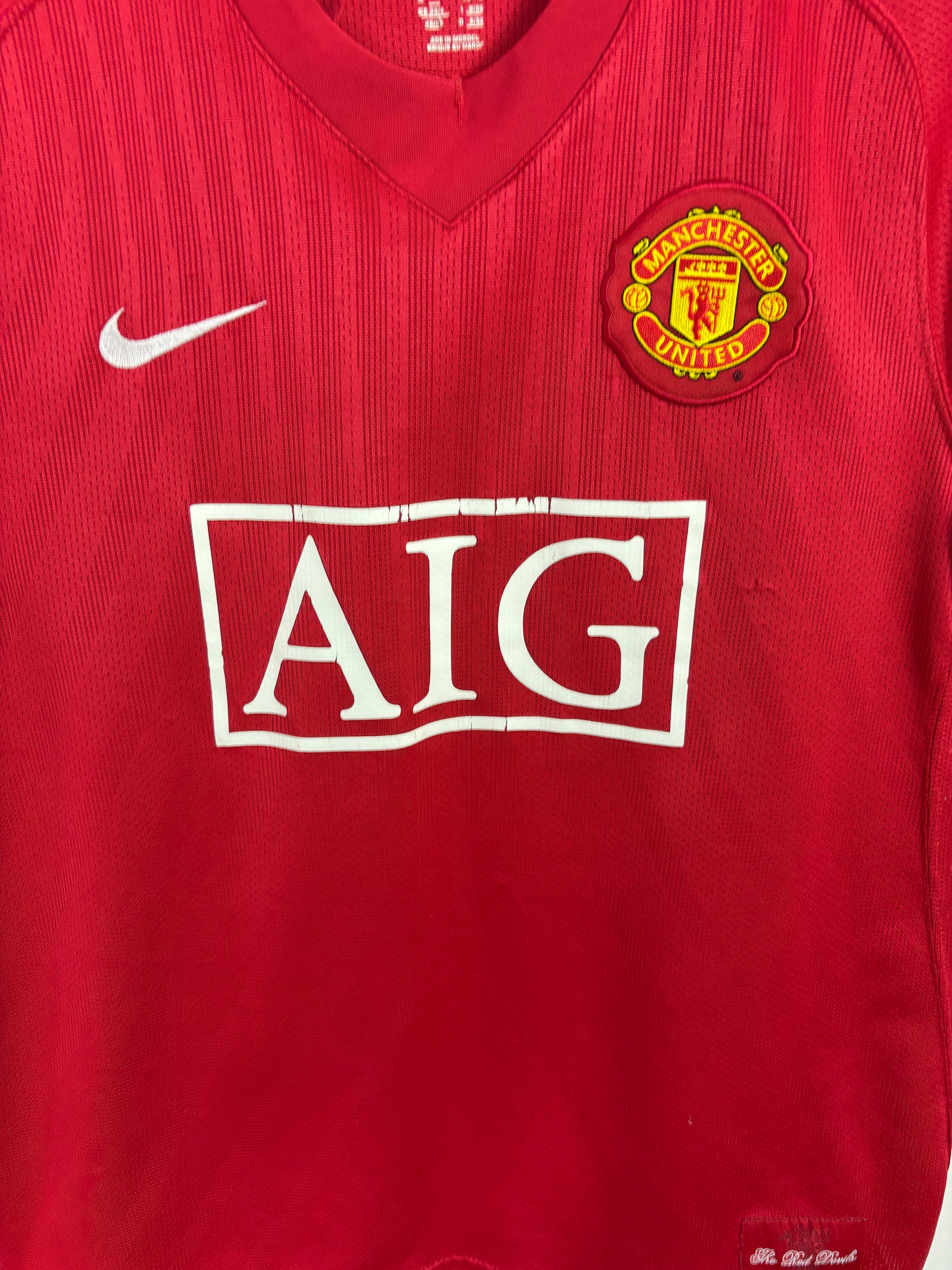 MANCHESTER UNITED 2007/08 SCHOLES HOME (M) NIKE