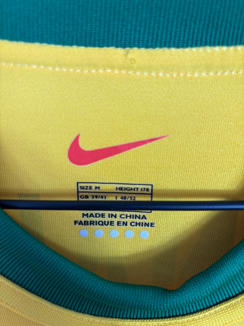 BRAZIL 2000 RONALDO #9 HOME SHIRT (M) NIKE