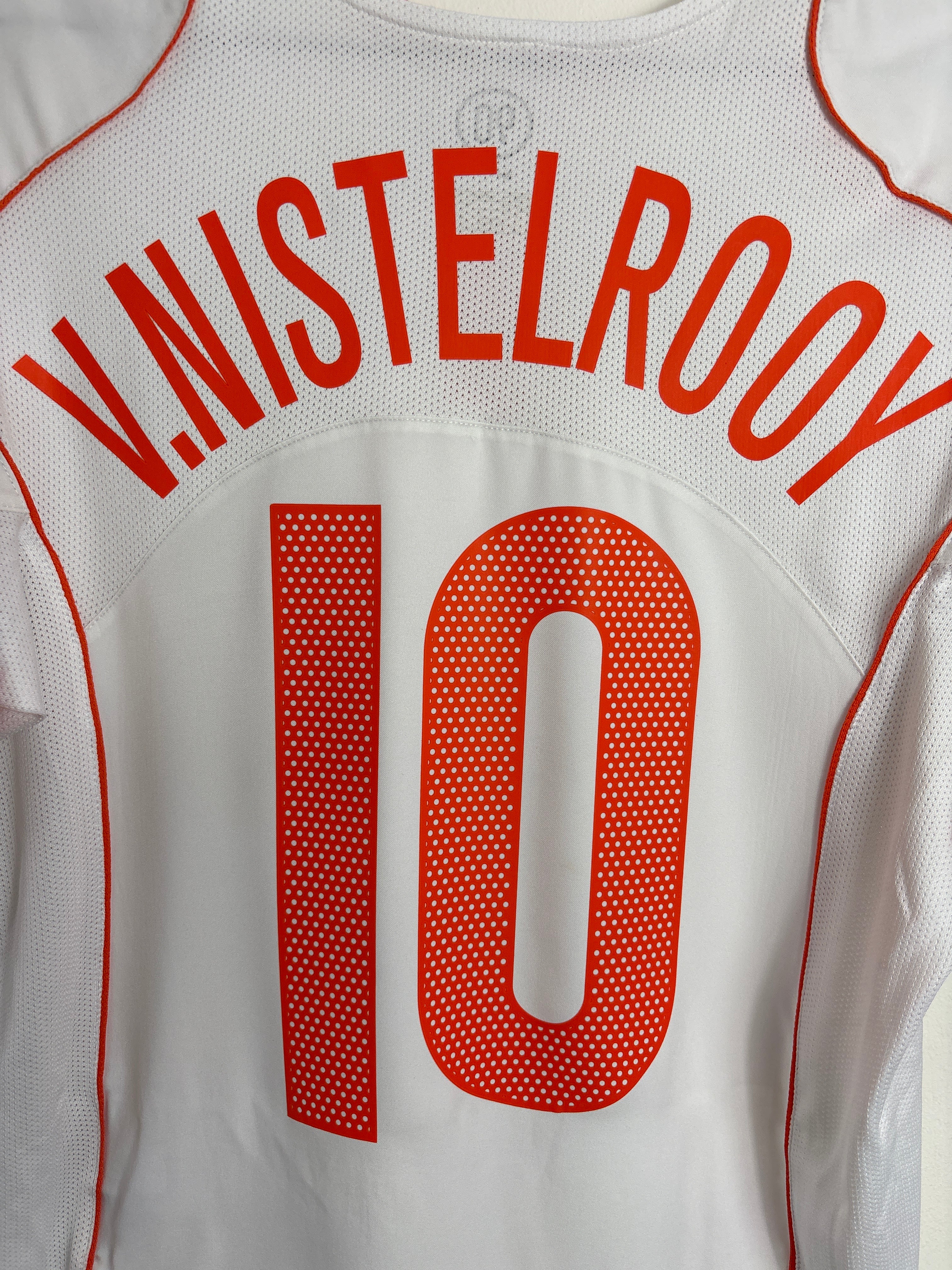 NETHERLANDS 2004 VAN NISTELROOY #10 AWAY SHIRT (M) NIKE