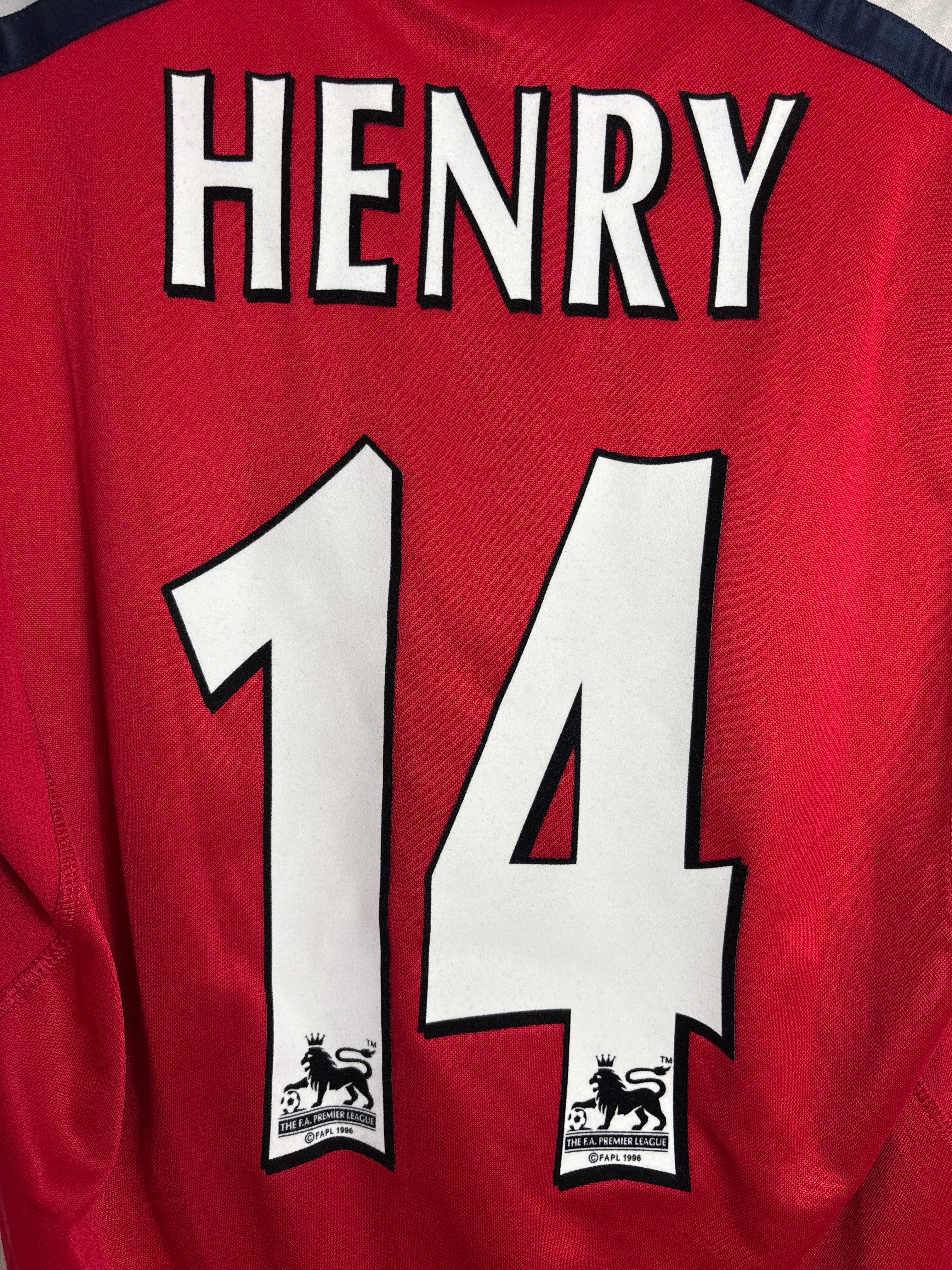 ARSENAL 2000/02 HENRY #14 HOME SHIRT (M) NIKE