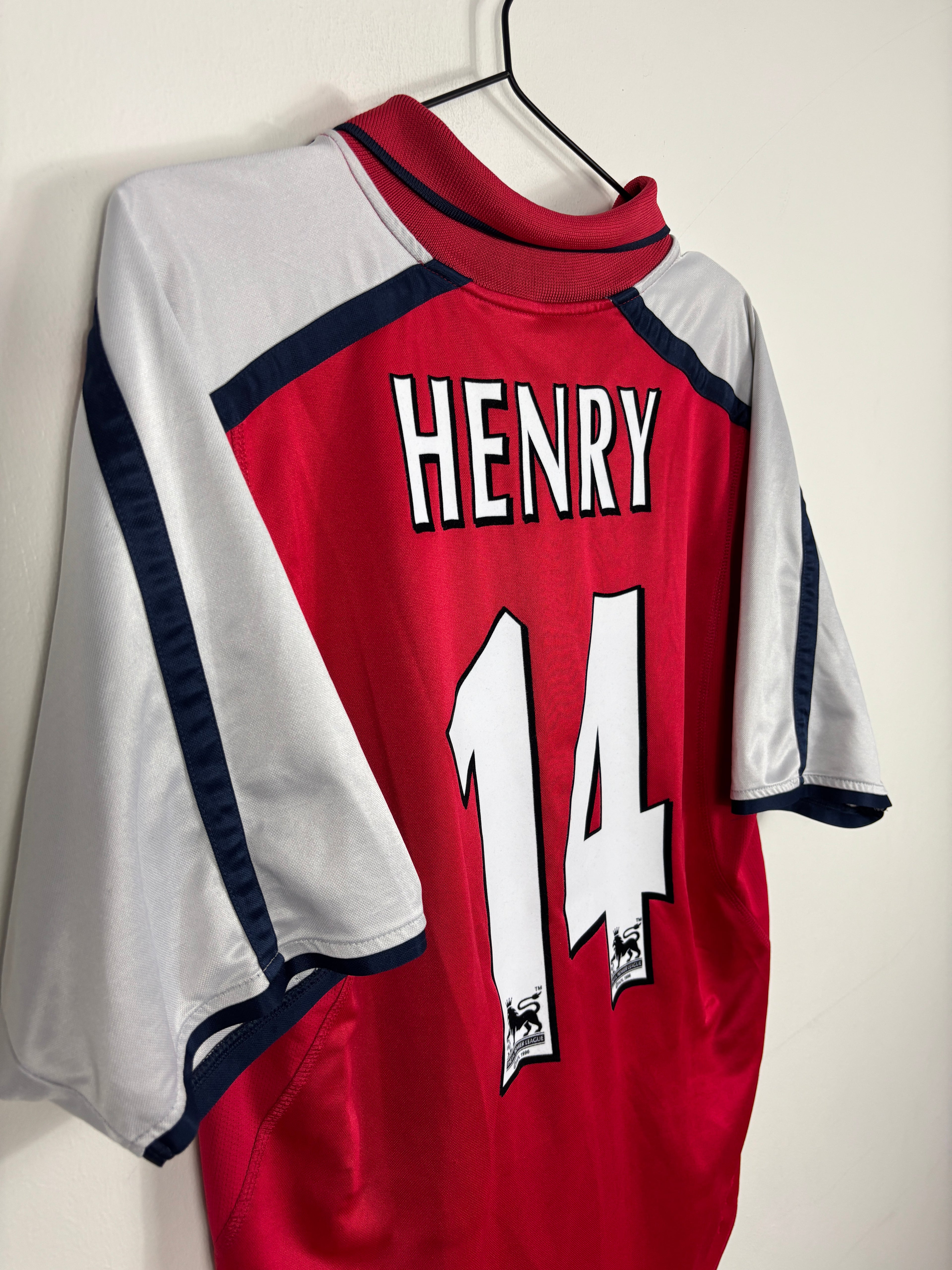 ARSENAL 2000/02 HENRY #14 HOME SHIRT (M) NIKE