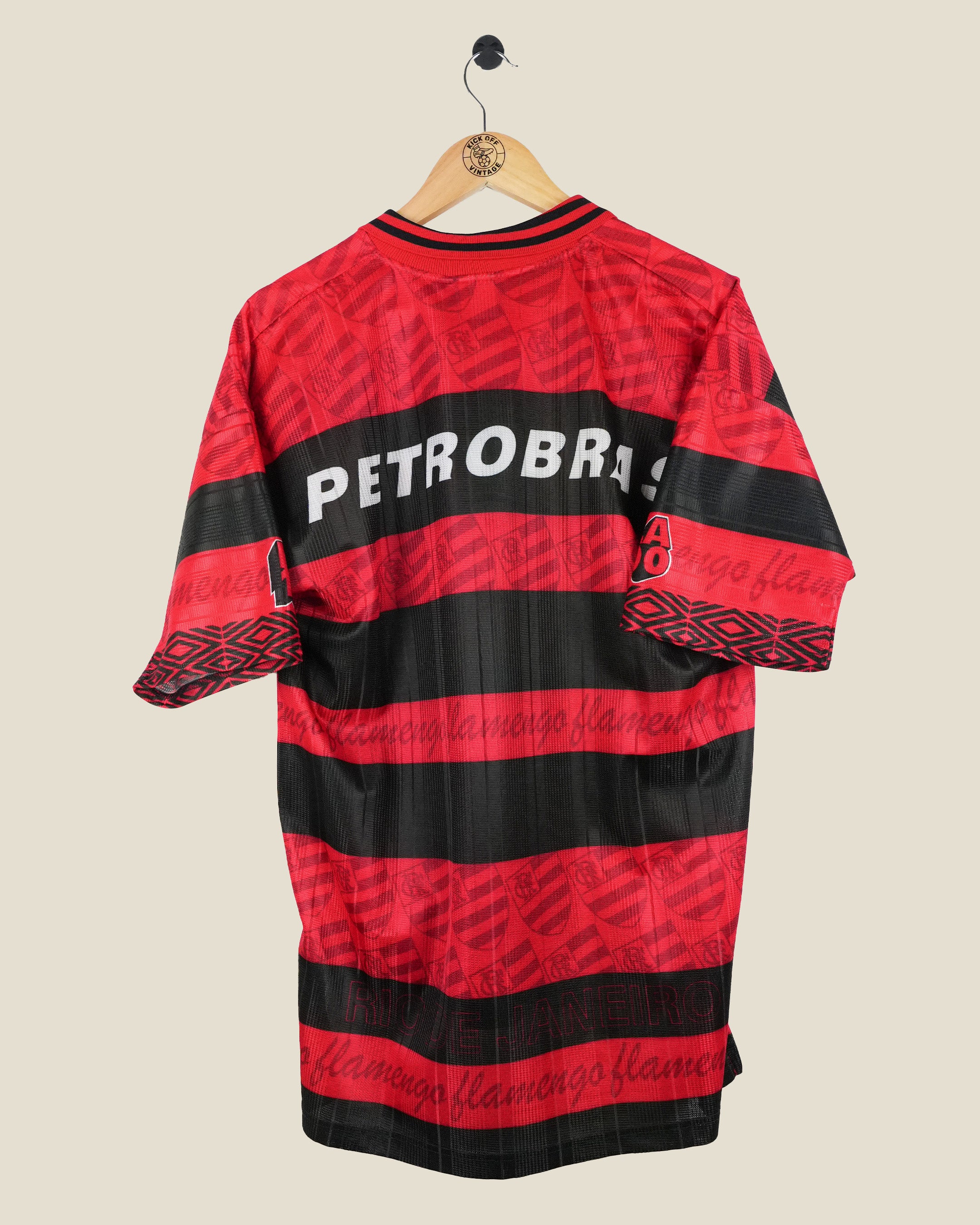 FLAMENGO 1995/96 HOME SHIRT (L) UMBRO