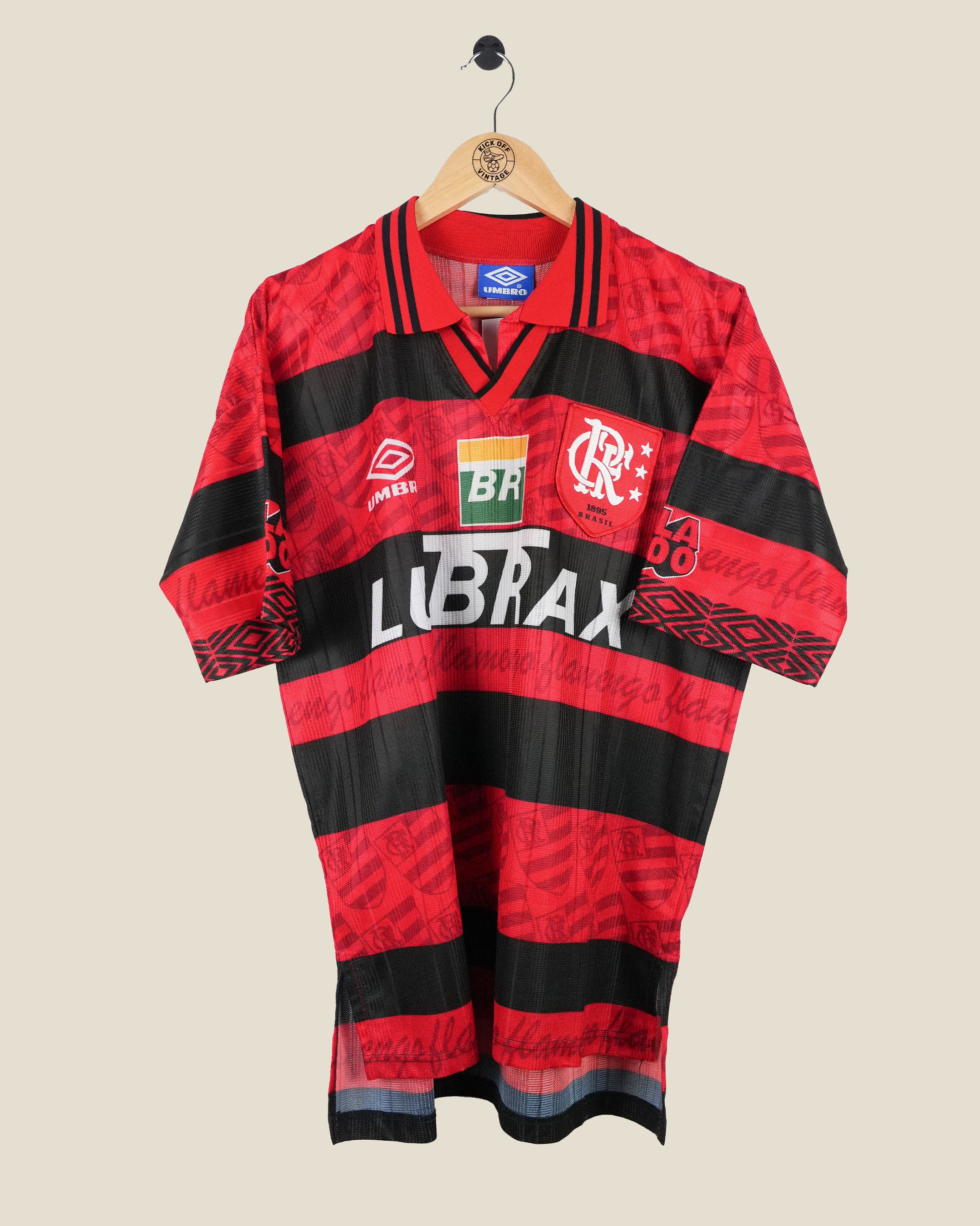 FLAMENGO 1995/96 HOME SHIRT (L) UMBRO