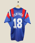 FRANCE 1992 CANTONA HOME SHIRT (L) ADIDAS