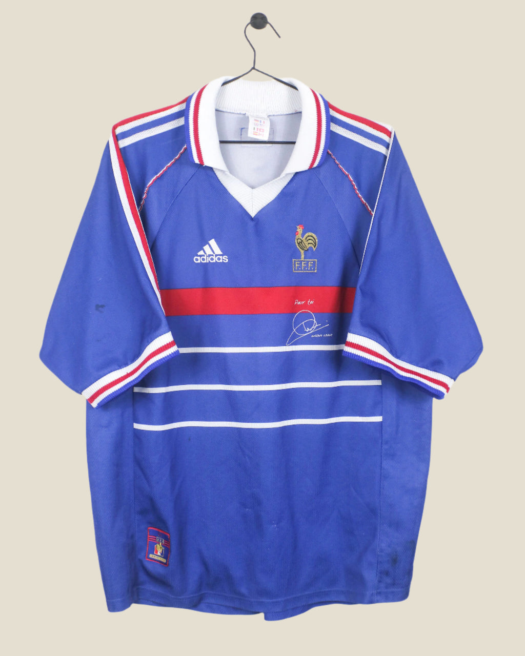 FRANCE 1998 HOME SHIRT (XL) ADIDAS