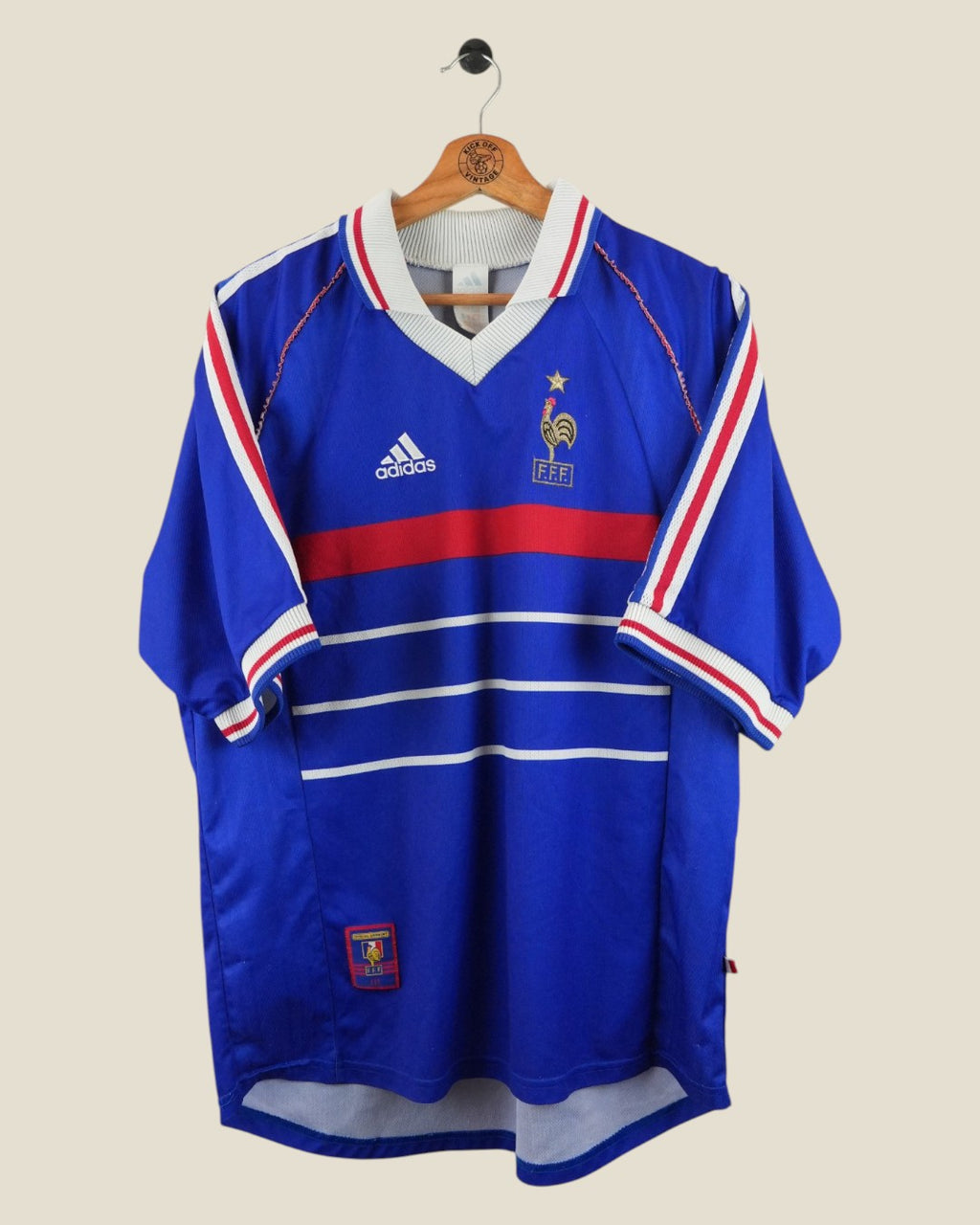 FRANCE 1998/99 HOME SHIRT (L) ADIDAS