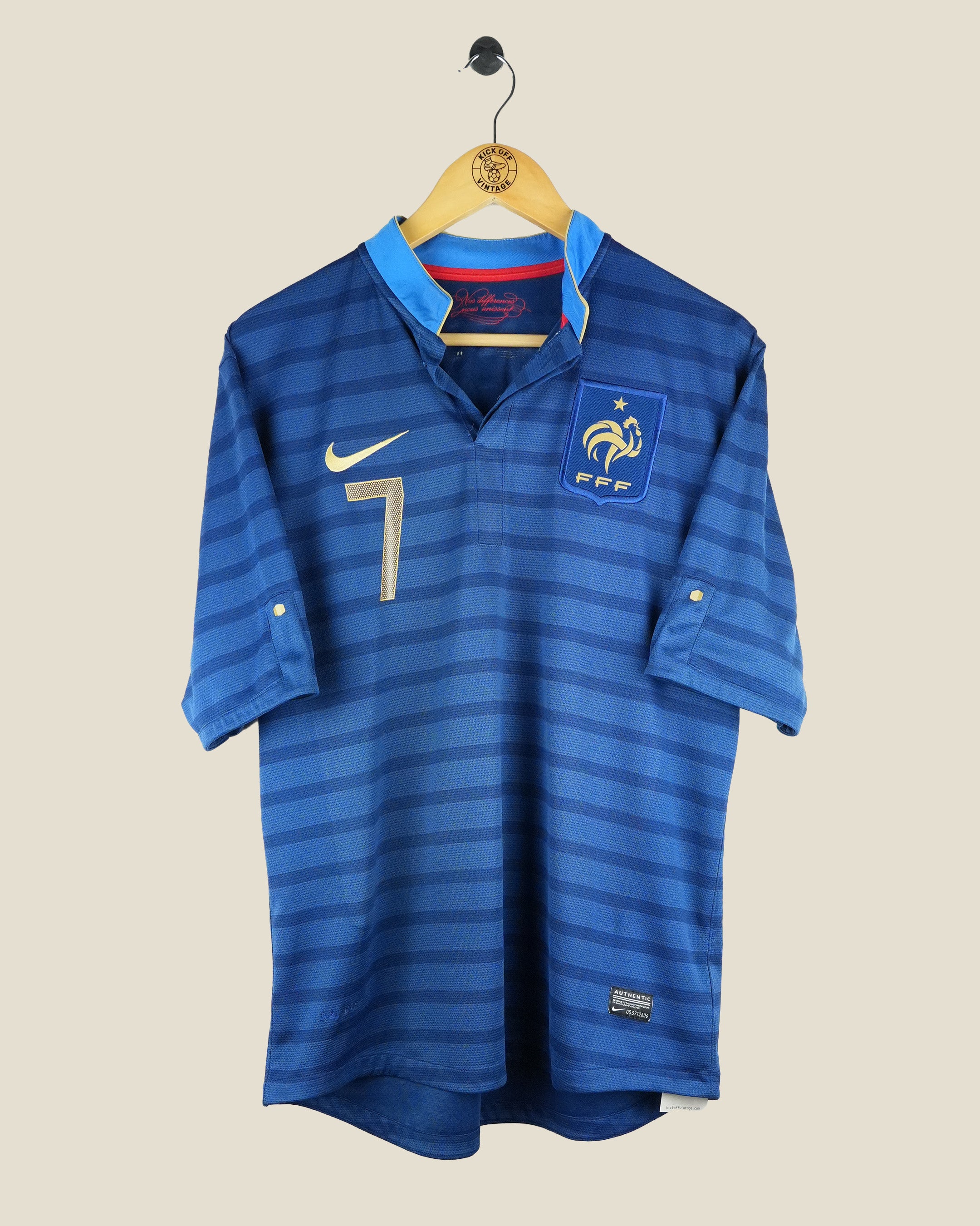 FRANCE 2012 RIBERY HOME SHIRT (L) NIKE