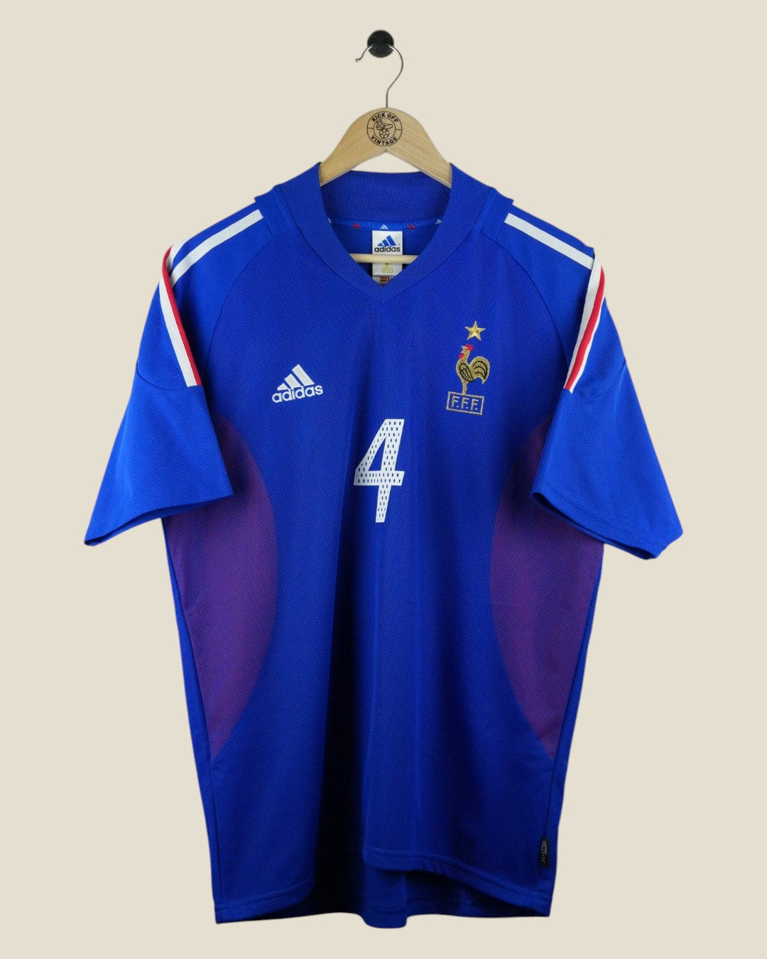 FRANCE 2002 VIEIRA HOME SHIRT (L) ADIDAS
