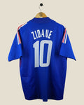 FRANCE 2002 ZIDANE HOME SHIRT (L) ADIDAS