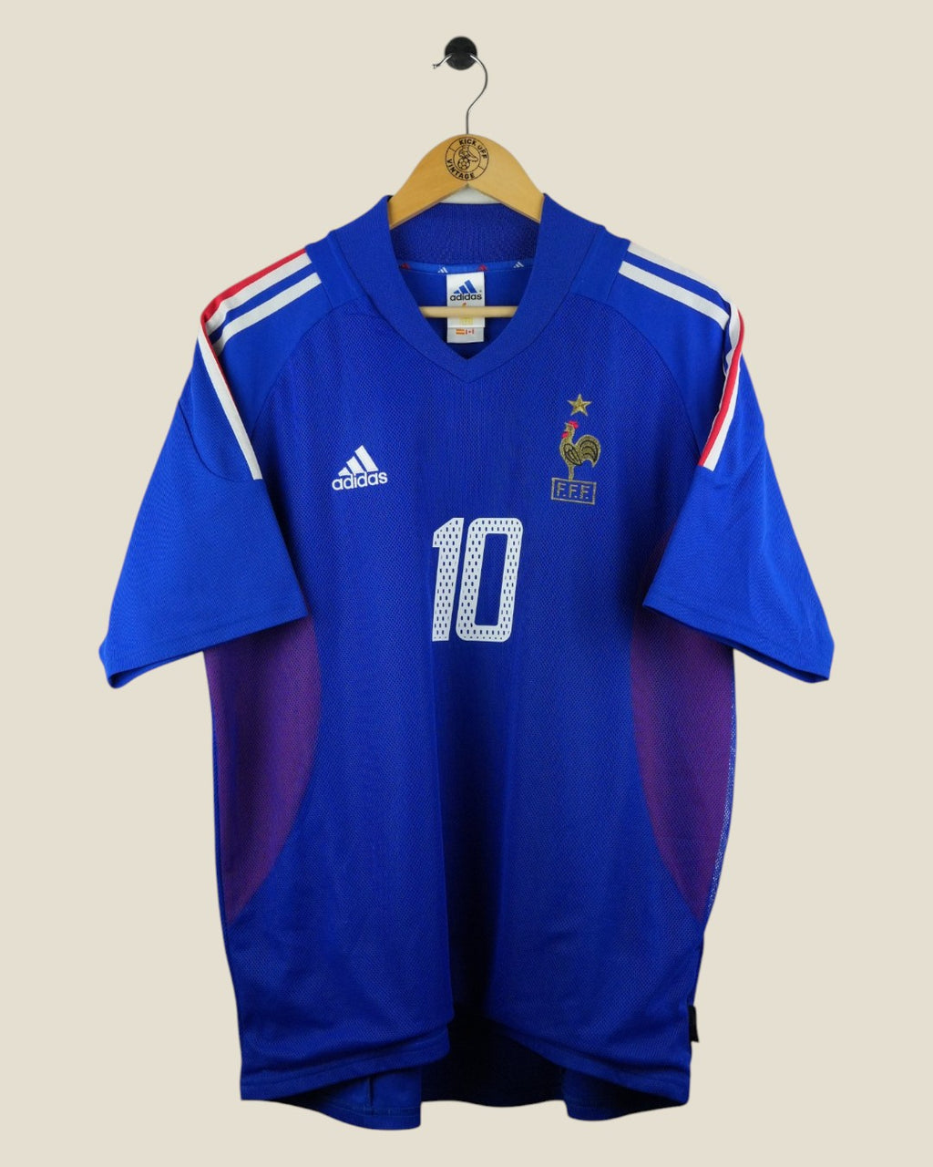 FRANCE 2002 ZIDANE HOME SHIRT (L) ADIDAS