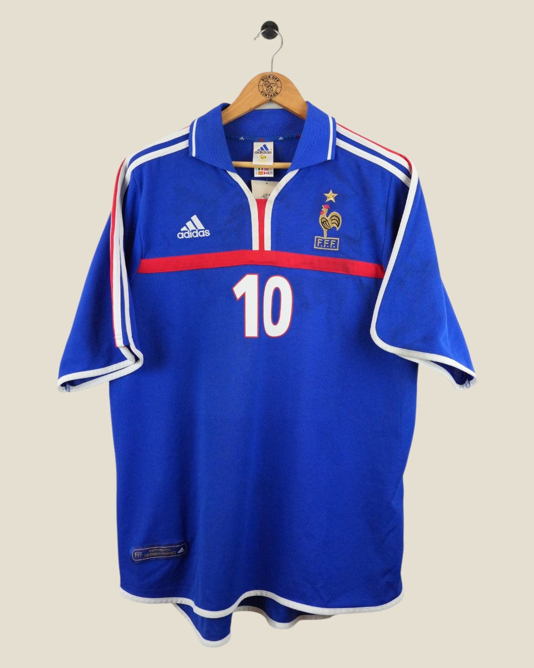 FRANCE 2000 ZIDANE HOME SHIRT (XL) ADIDAS