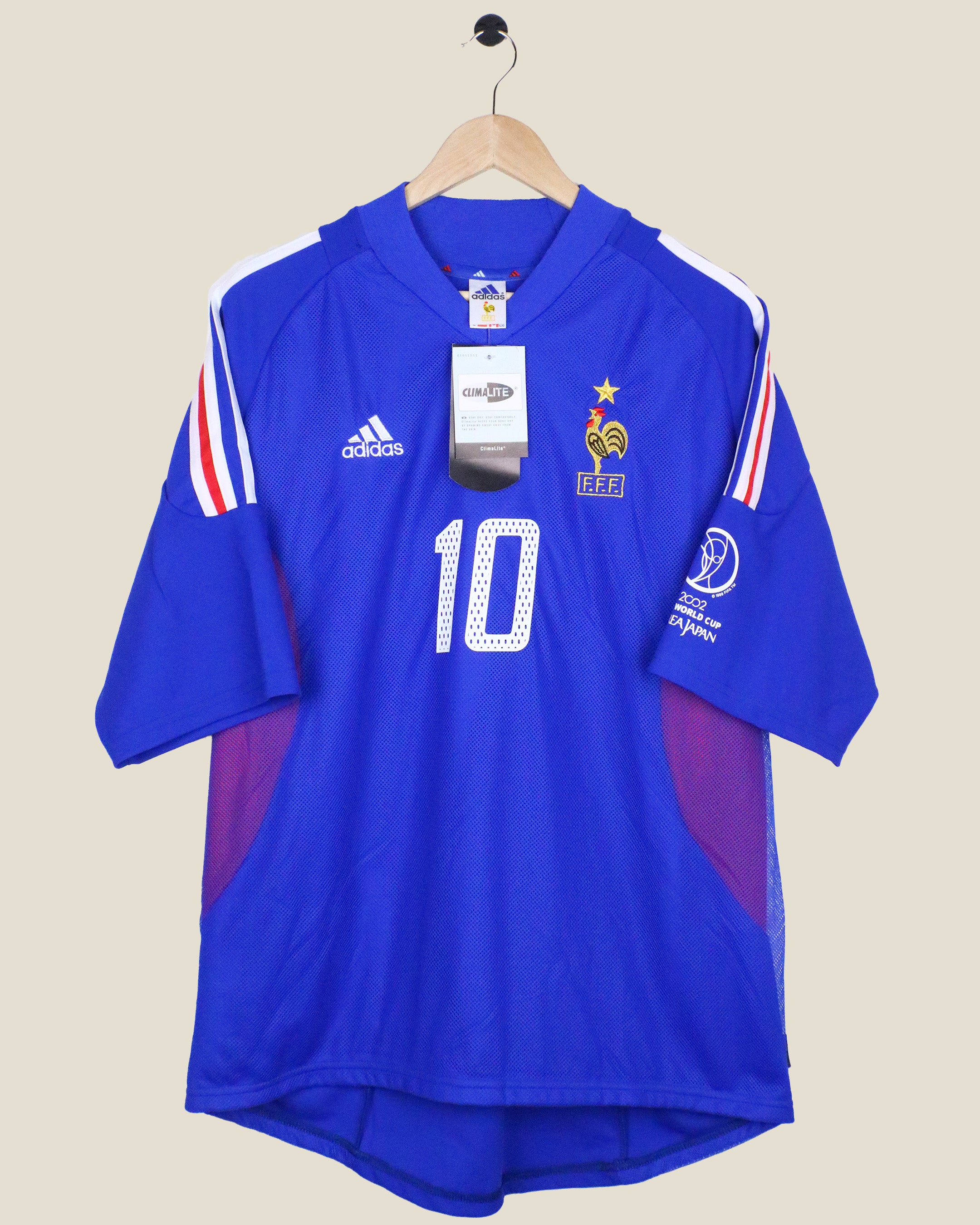 FRANCE 2002 ZIDANE HOME BNWT (XL) ADIDAS