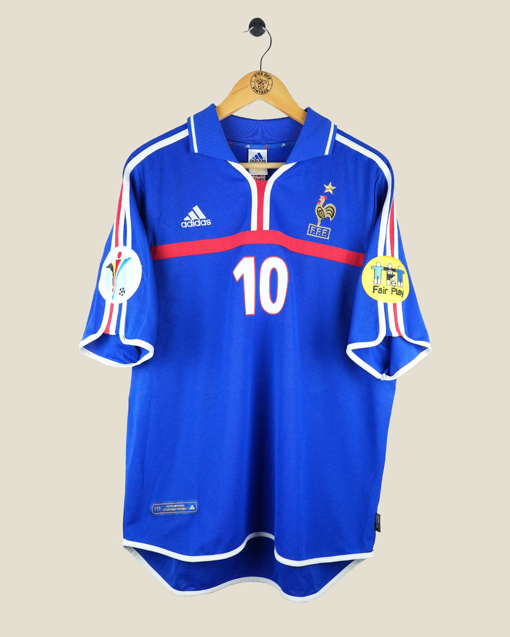 FRANCE 2000 ZIDANE EURO HOME SHIRT (XL) ADIDAS