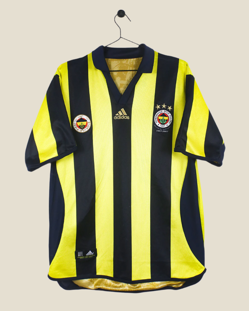 FENERBAHCE 2006/2007 HOME SHIRT REVERSIBLE (L) ADIDAS
