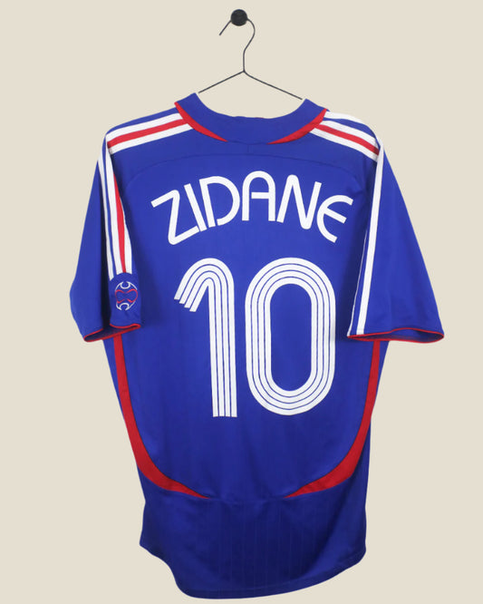 FRANCE 2006 ZIDANE #10 HOME SHIRT (L) ADIDAS