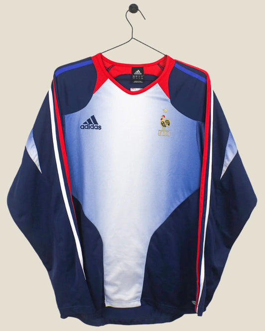 FRANCE 2004 LONGSLEEVE TRAINING SHIRT (L) ADIDAS