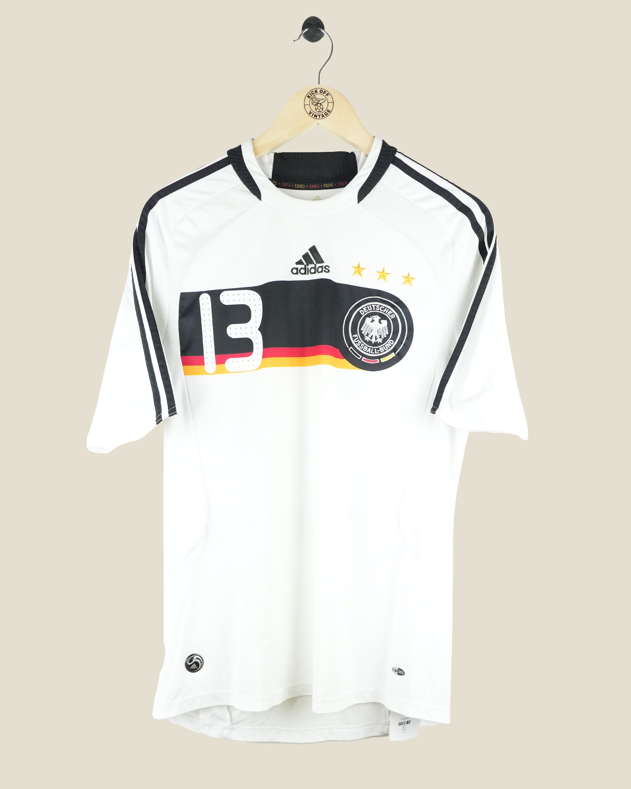GERMANY 2008 BALLACK HOME SHIRT (M) ADIDAS