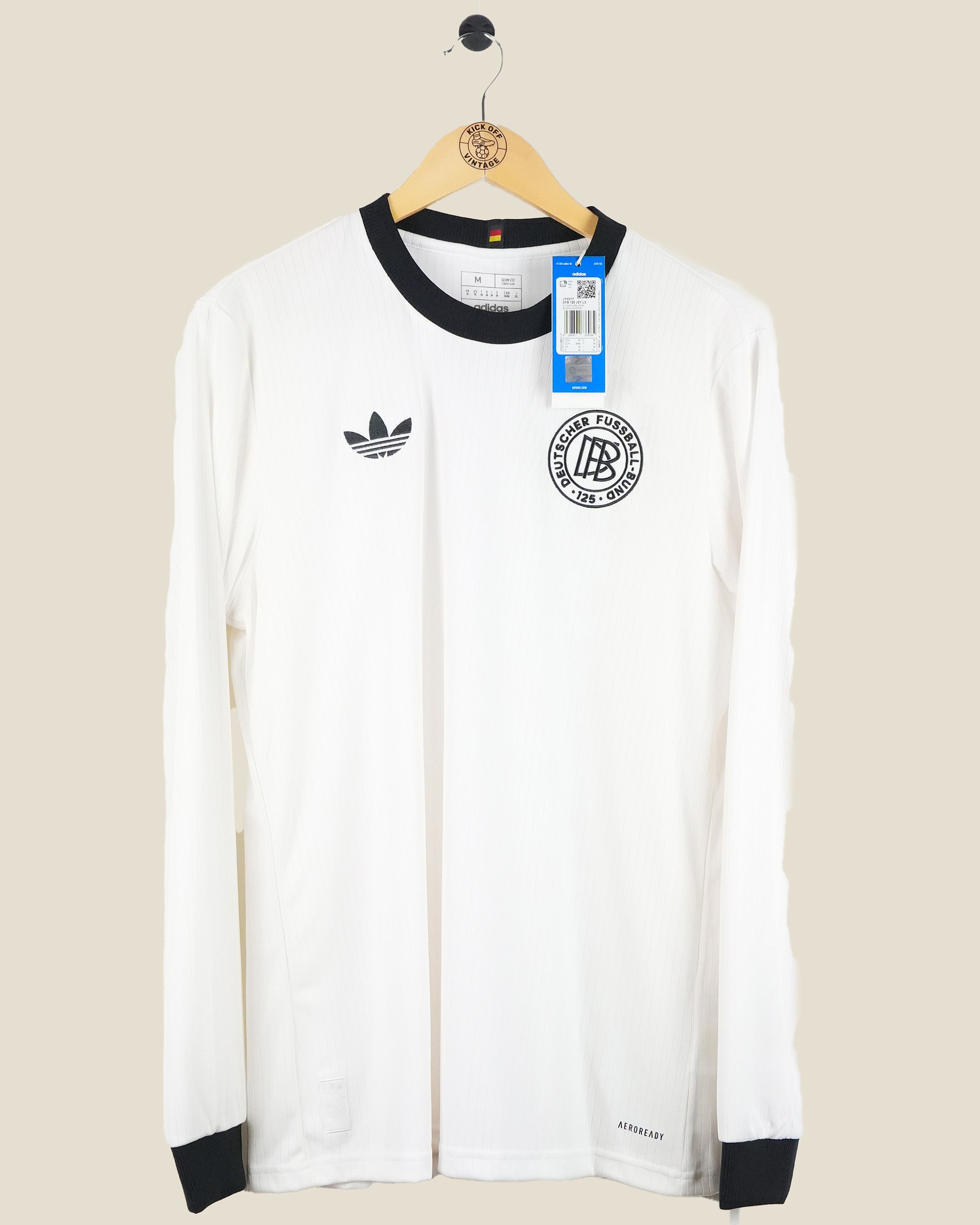 GERMANY 125TH ANNIVERSARY HOME SHIRT L/S BNWT (M) ADIDAS
