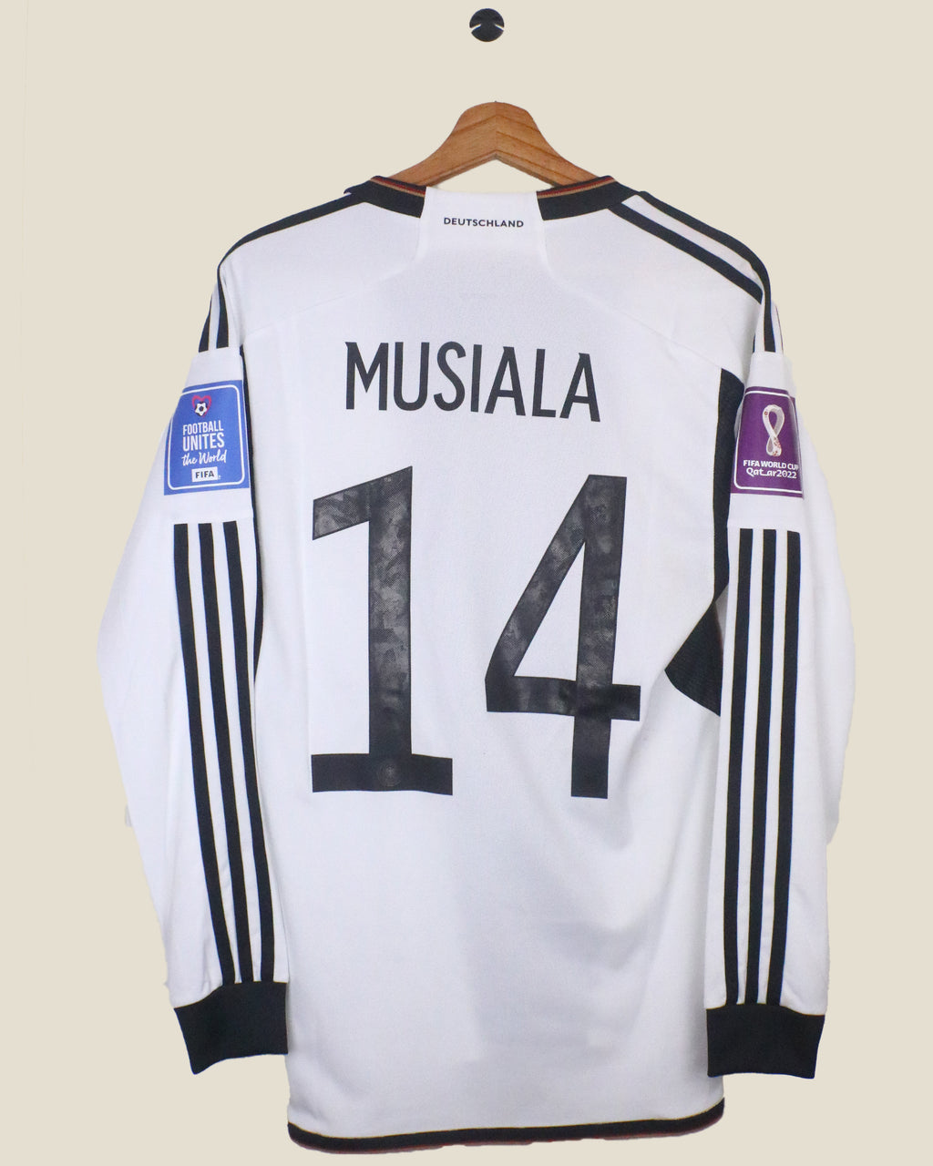 GERMANY 2022 MUSIALA #14 WORLD CUP HOME L/S *BNWT* (S) ADIDAS