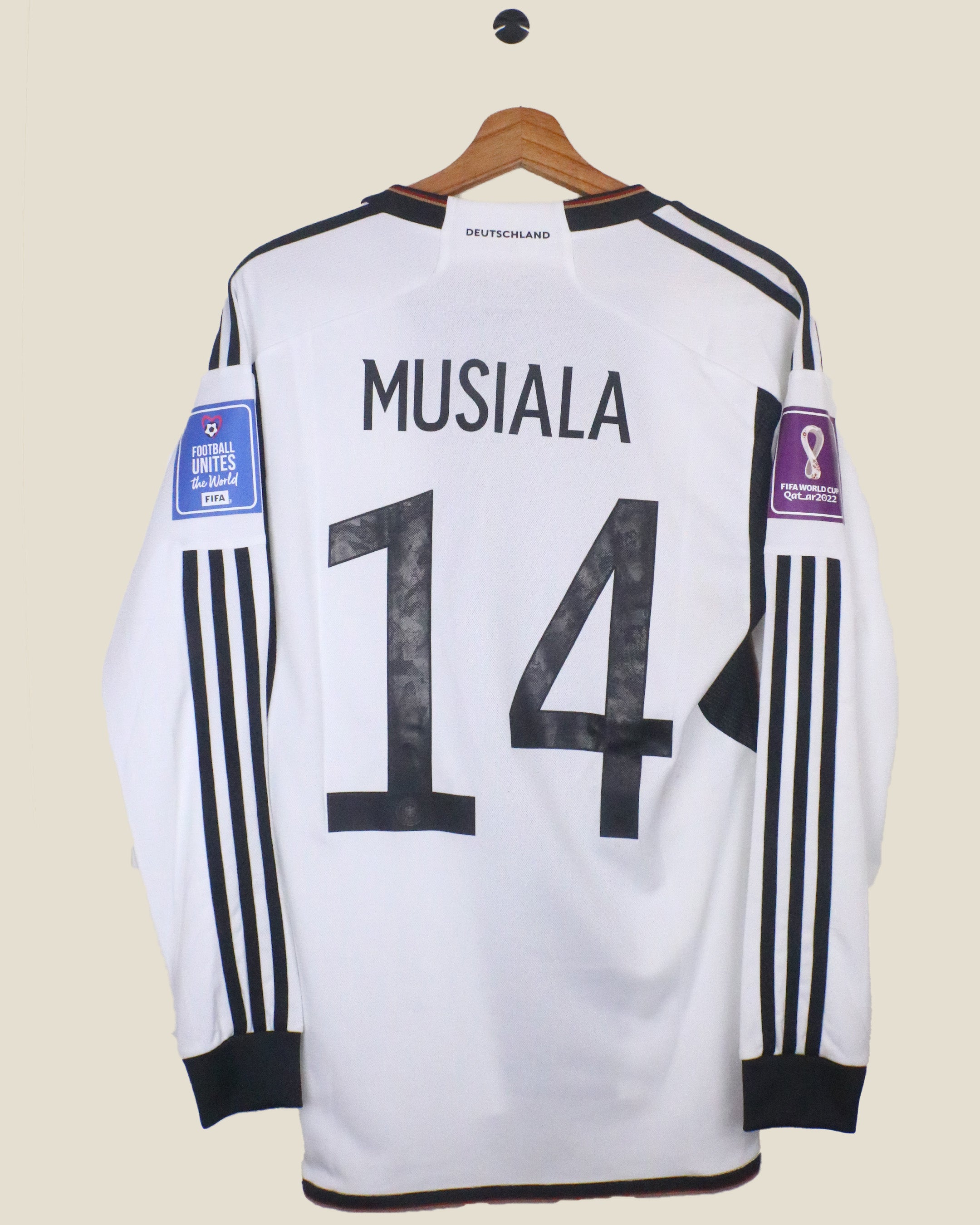 GERMANY 2022 MUSIALA #14 WORLD CUP HOME L/S *BNWT* (S) ADIDAS