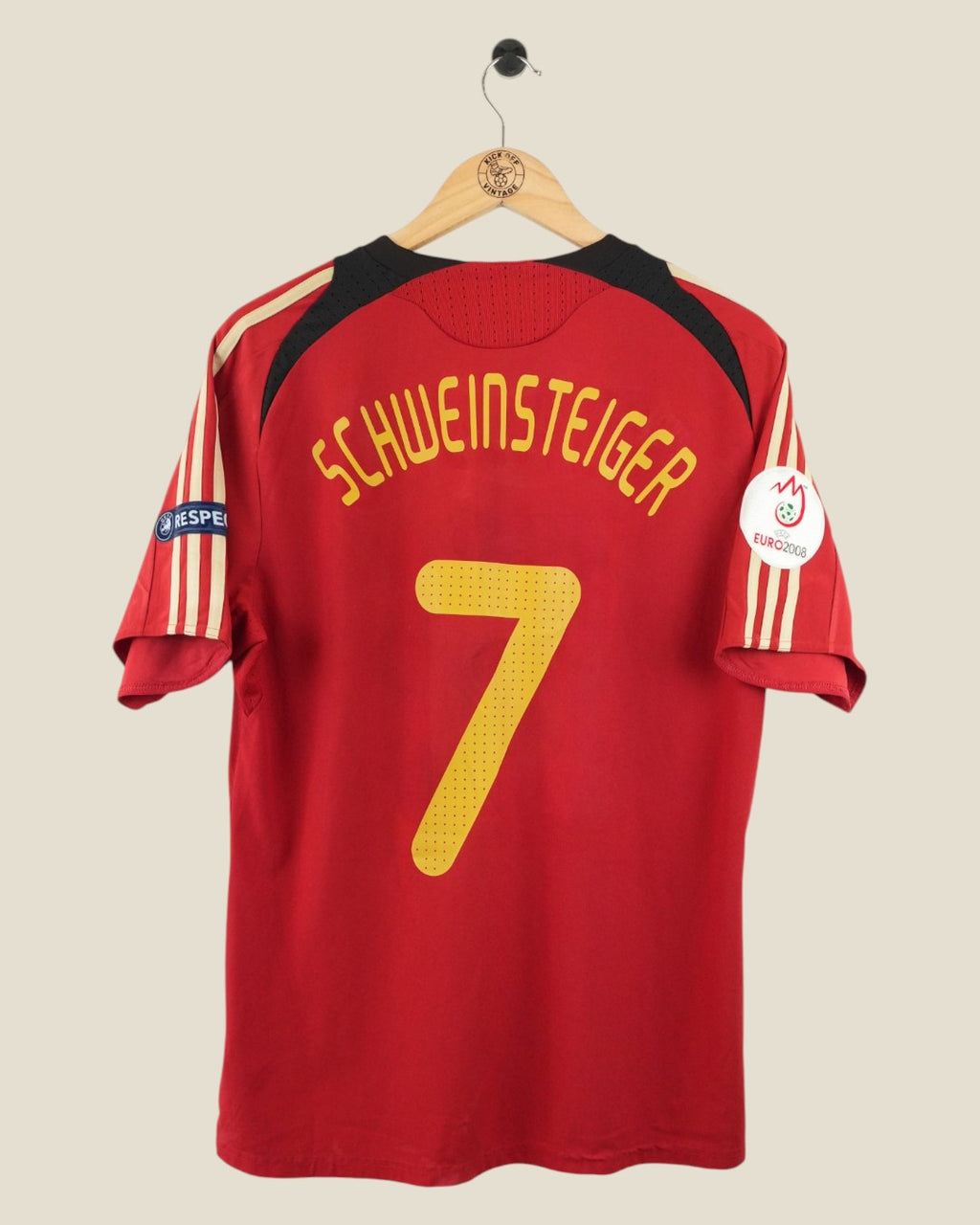 GERMANY 2008 SCHWEINSTEIGER EURO AWAY SHIRT (L) ADIDAS