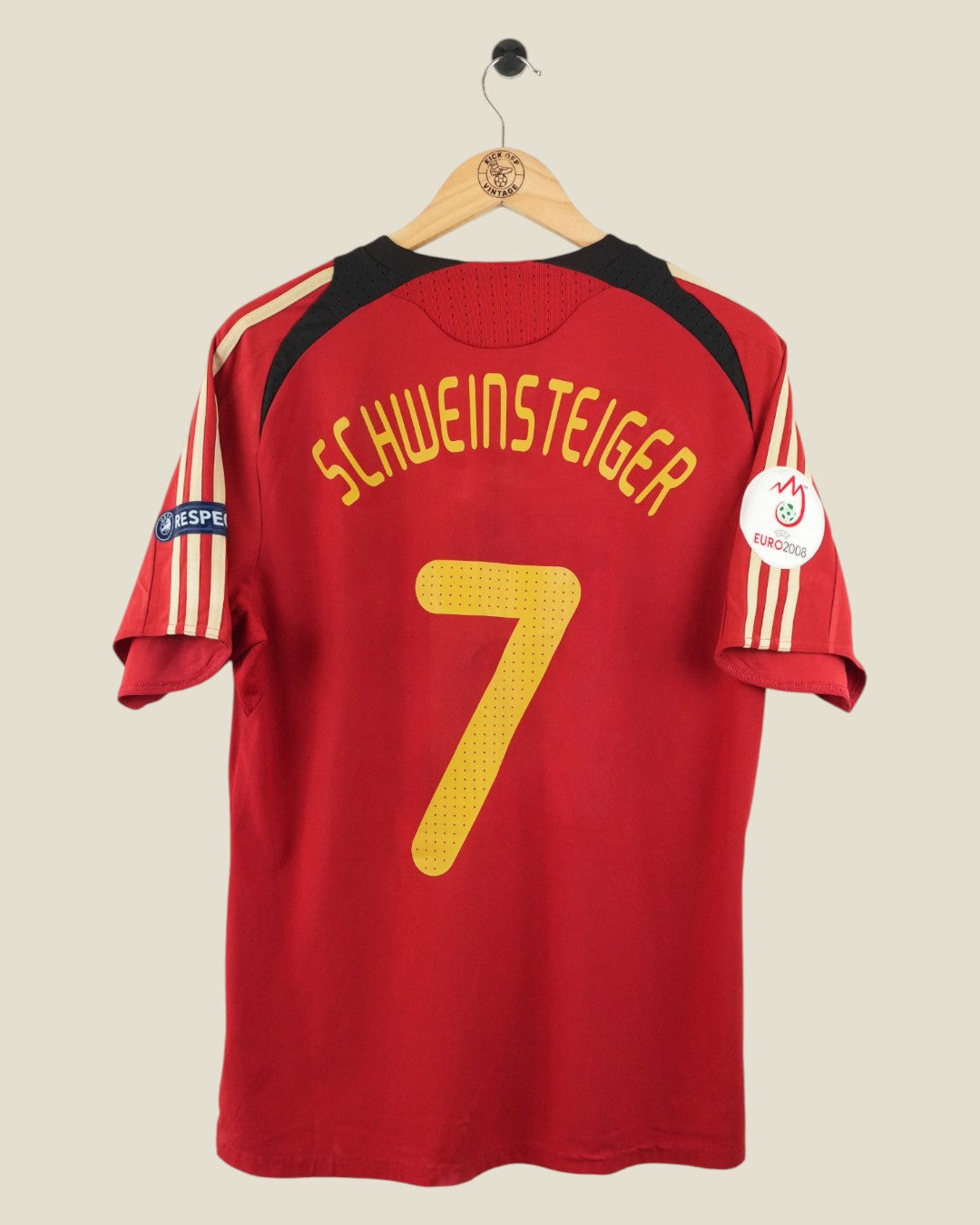 GERMANY 2008 SCHWEINSTEIGER EURO AWAY SHIRT (L) ADIDAS