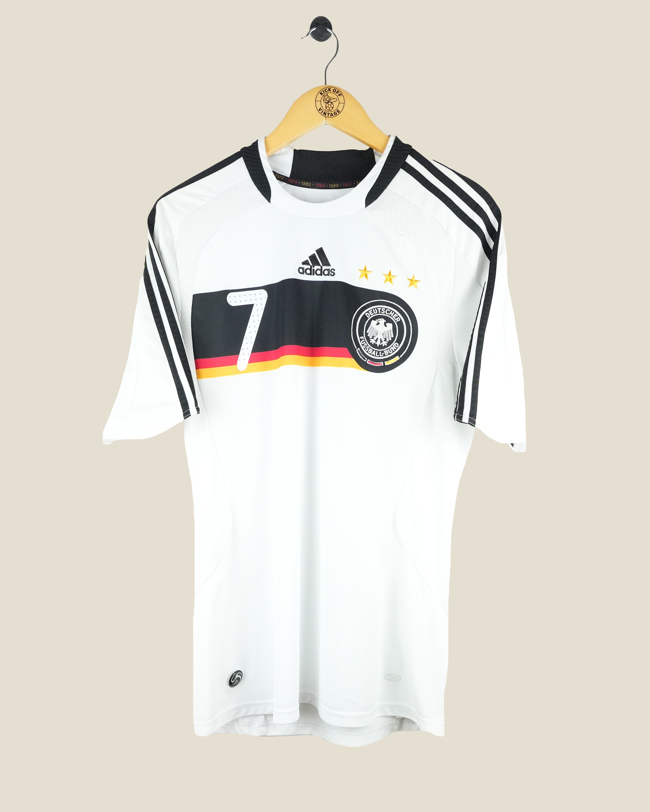 GERMANY 2008 SCHWEINSTEIGER HOME SHIRT (M) ADIDAS