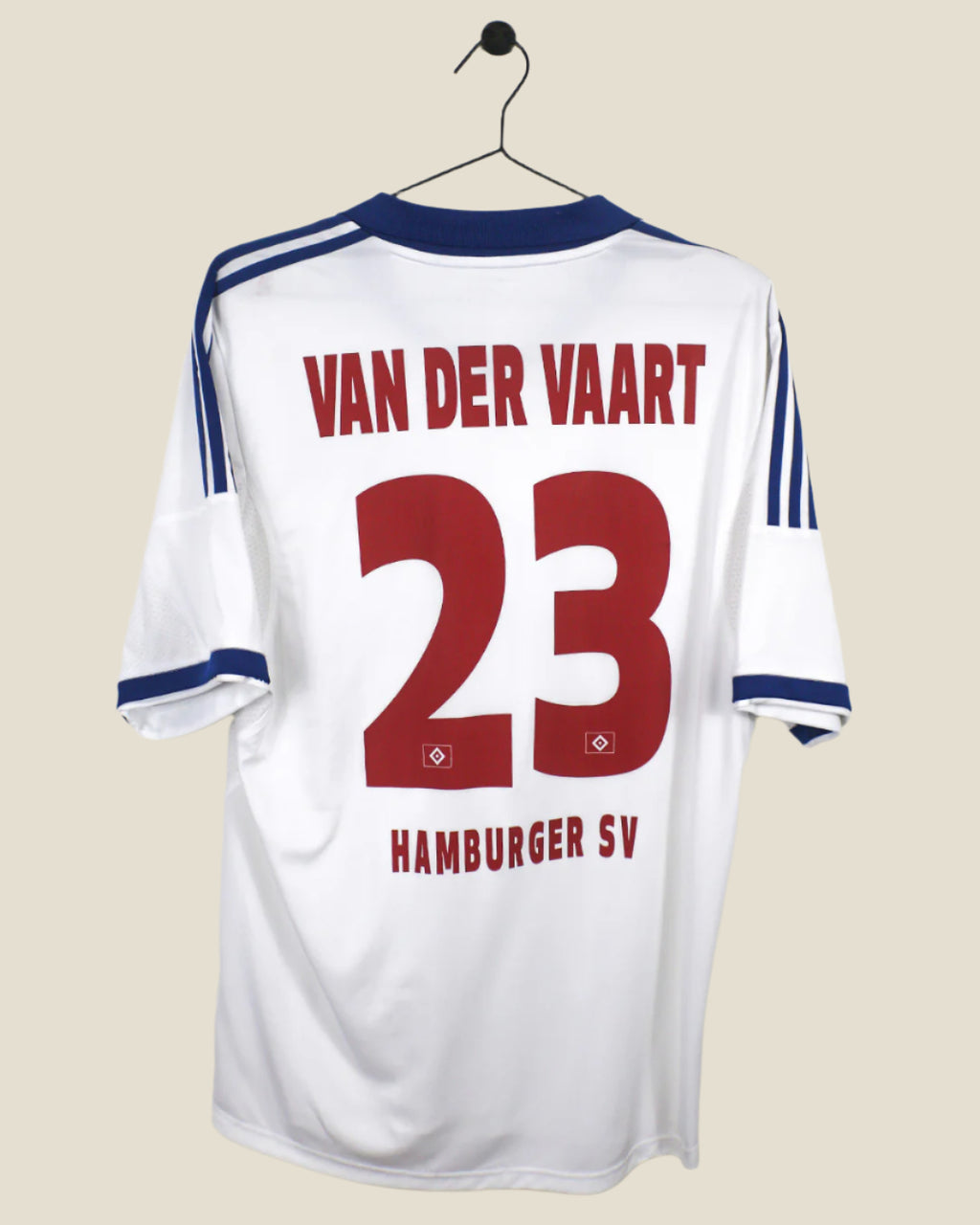 HAMBURG 2013/14 VAN DER VAART HOME SHIRT (L) ADIDAS