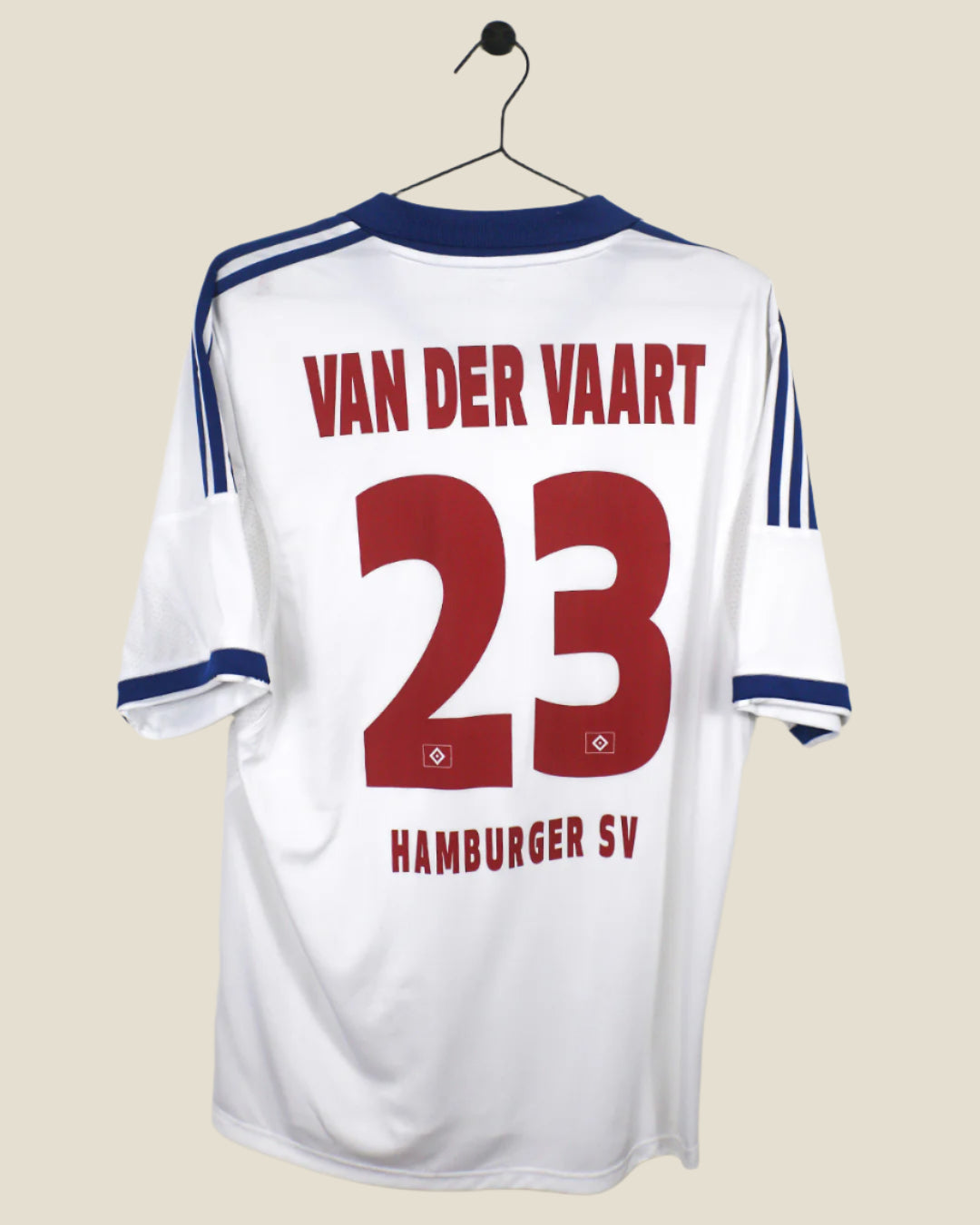 HAMBURG 2013/14 VAN DER VAART HOME SHIRT (L) ADIDAS