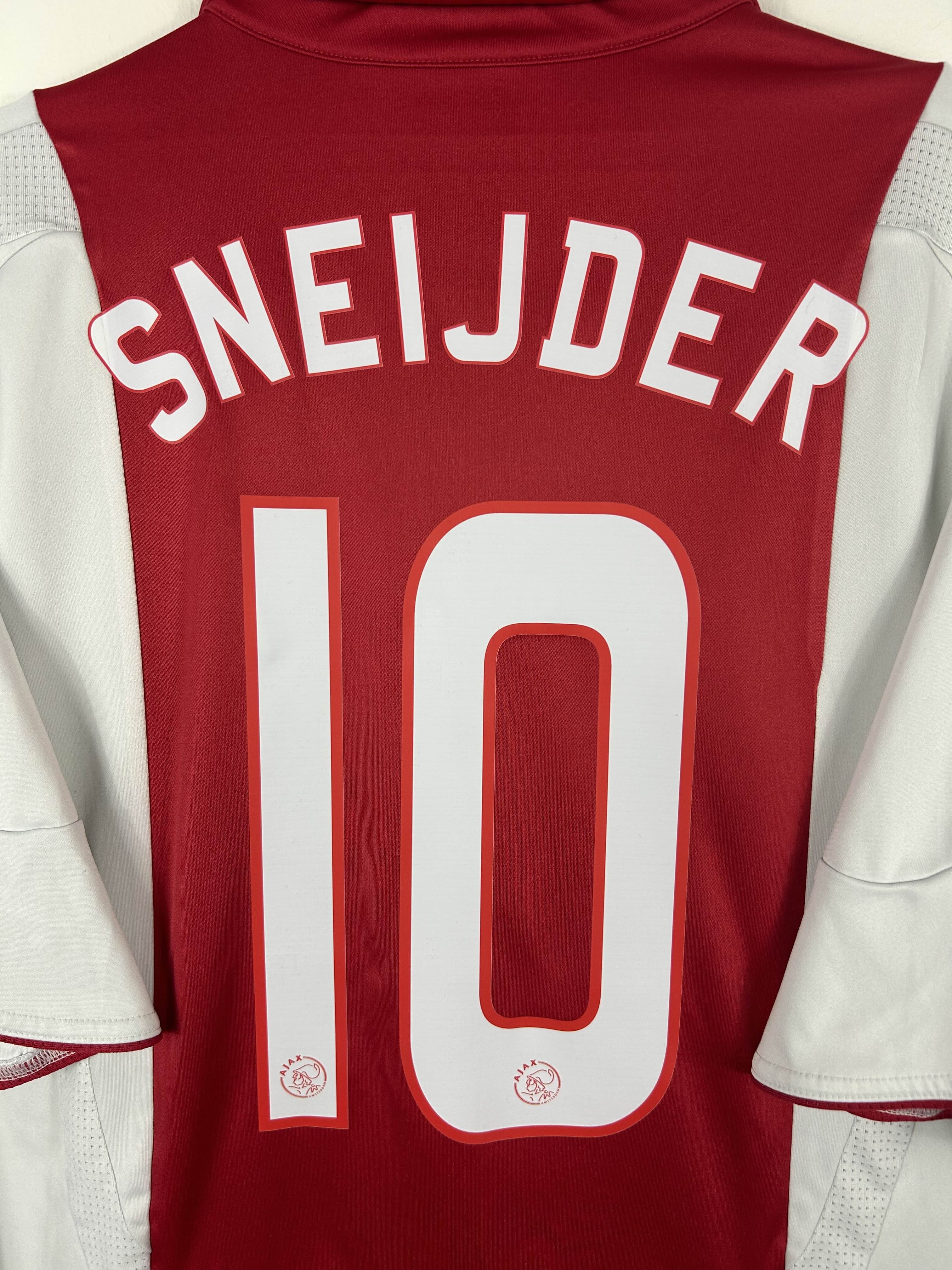 AJAX 2007/08 SNEIJDER #10 HOME SHIRT (XL) ADIDAS
