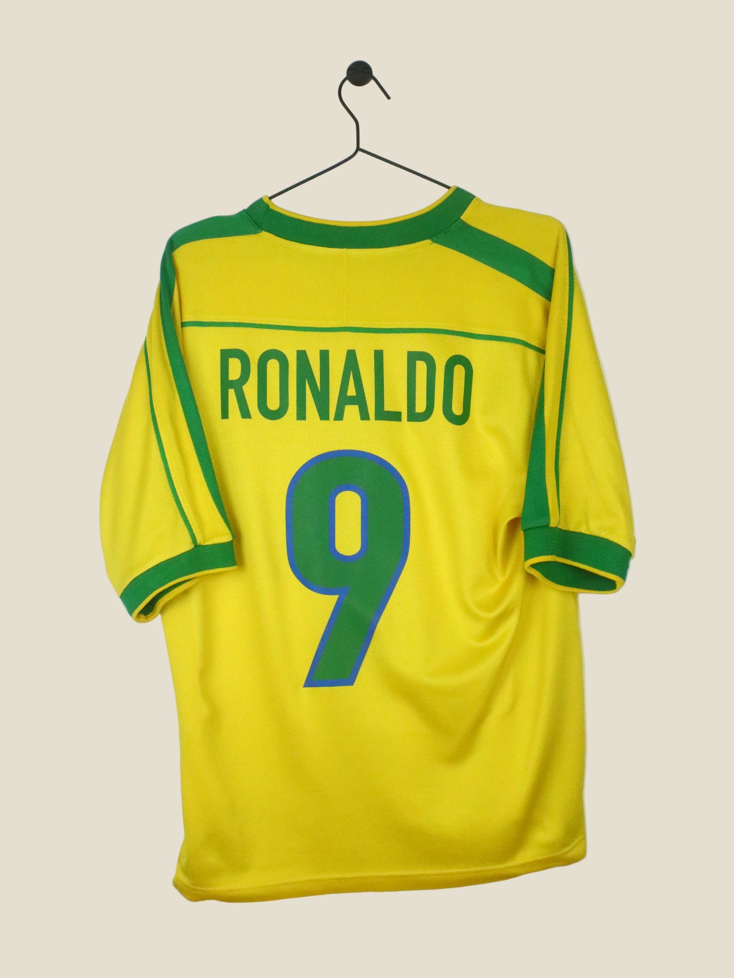 BRAZIL 1998 RONALDO #9 HOME (M) NIKE