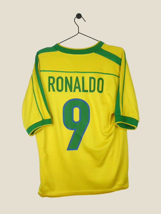 BRAZIL 1998 RONALDO #9 HOME (M) NIKE