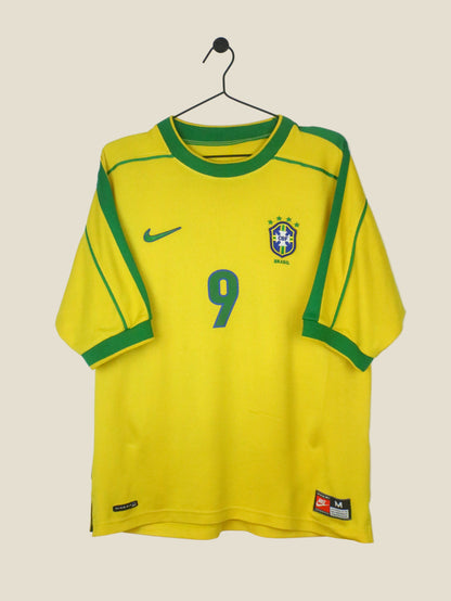 BRAZIL 1998 RONALDO #9 HOME (M) NIKE