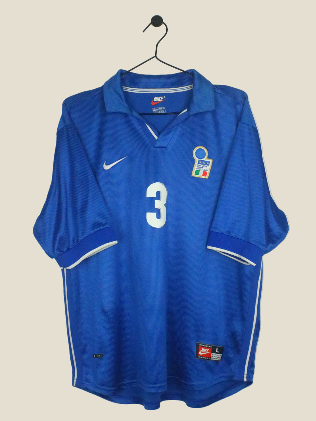 ITALY 1998 MALDINI #3 HOME (L) NIKE