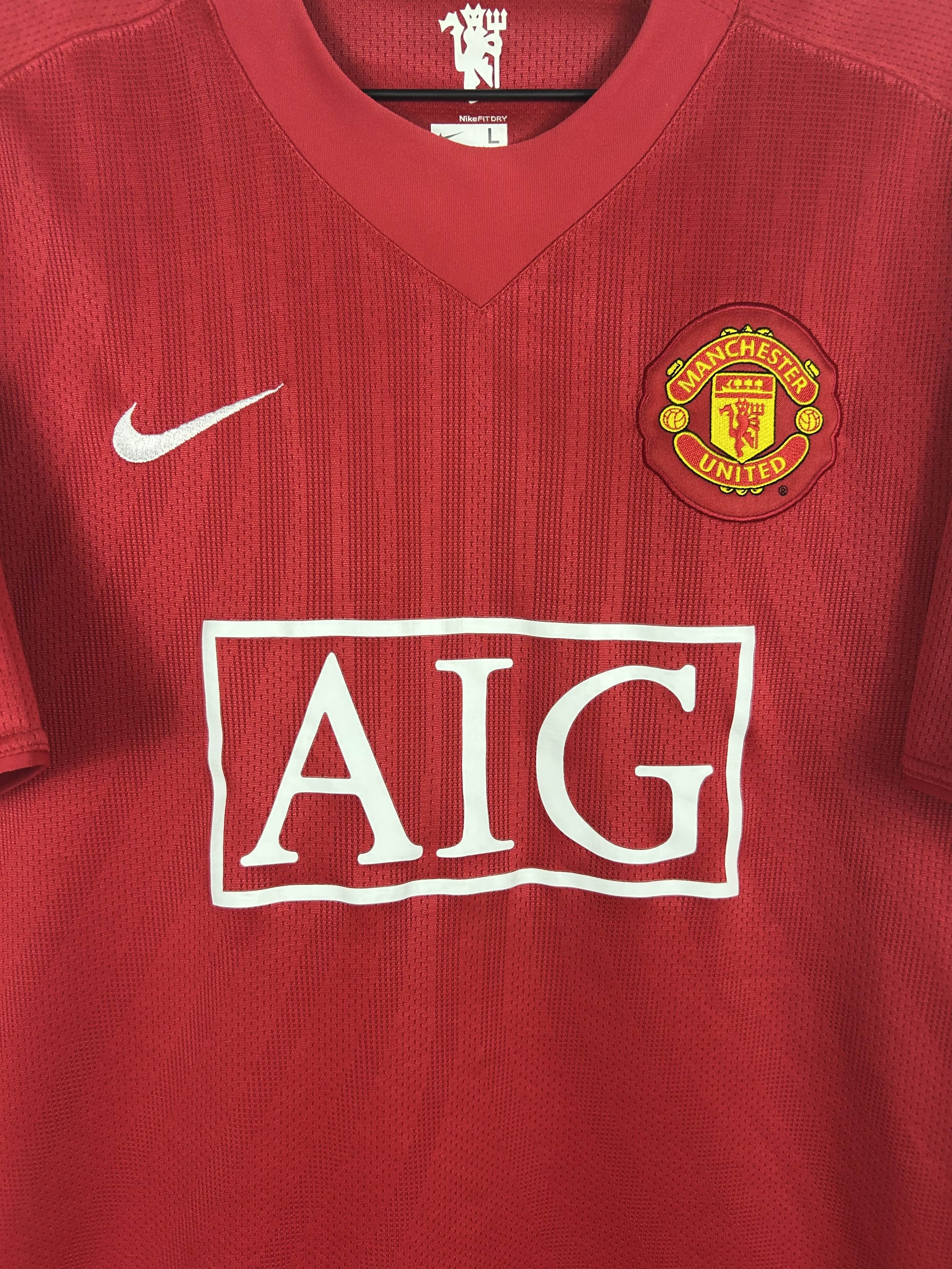 MANCHESTER UNITED 2007/09 RONALDO #7 HOME SHIRT (L) NIKE
