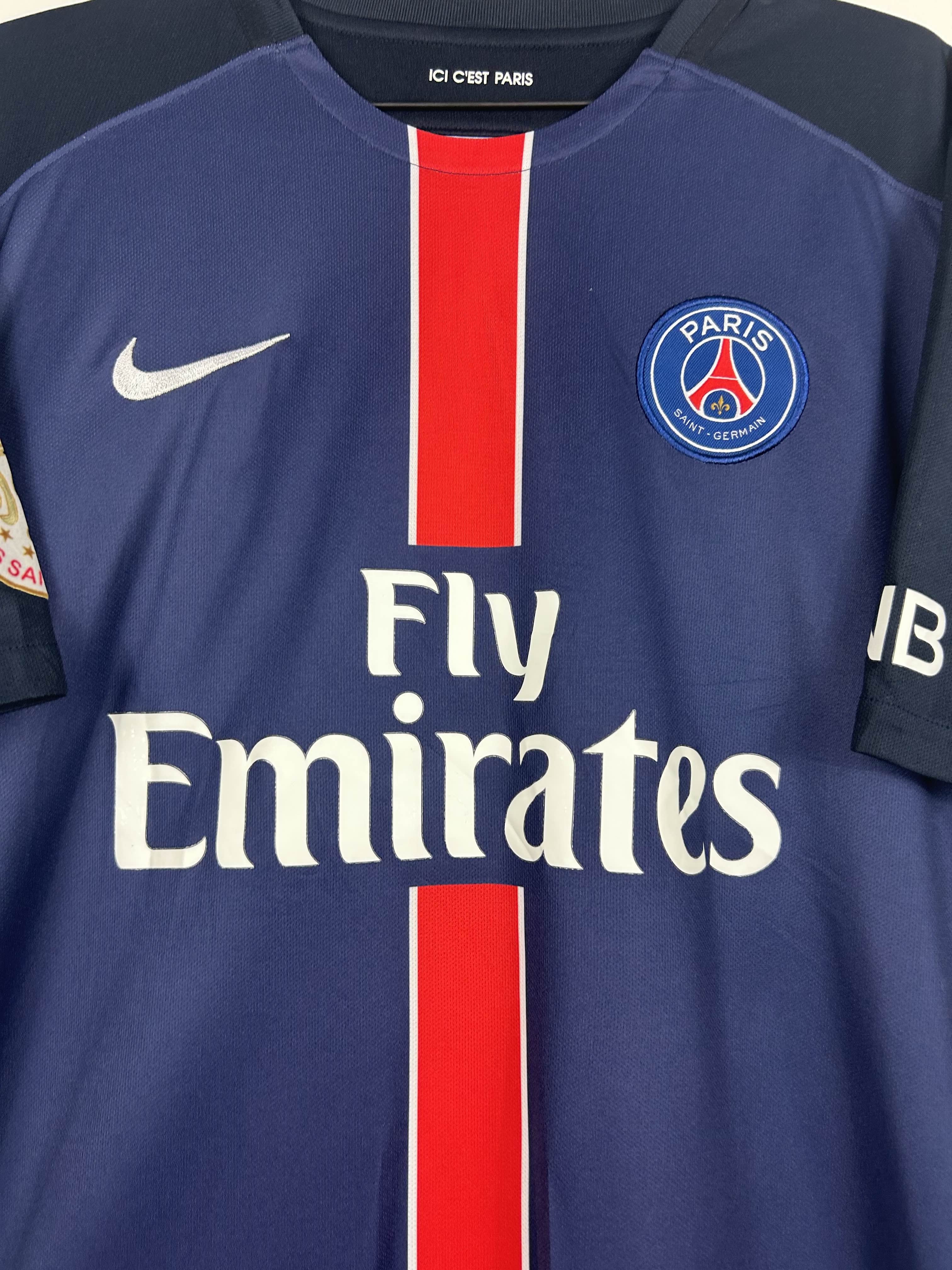 PARIS SAINT-GERMAIN 2015/16 IBRAHIMOVIC HOME SHIRT (XL) NIKE