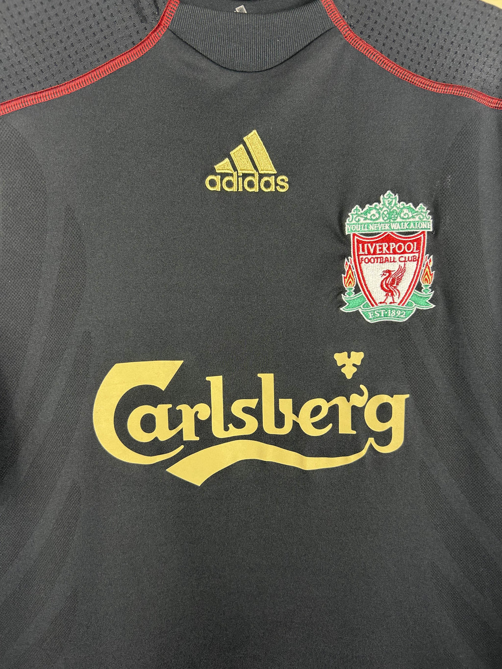 LIVERPOOL 2009/10 GERARD #8 AWAY SHIRT (M) ADIDAS