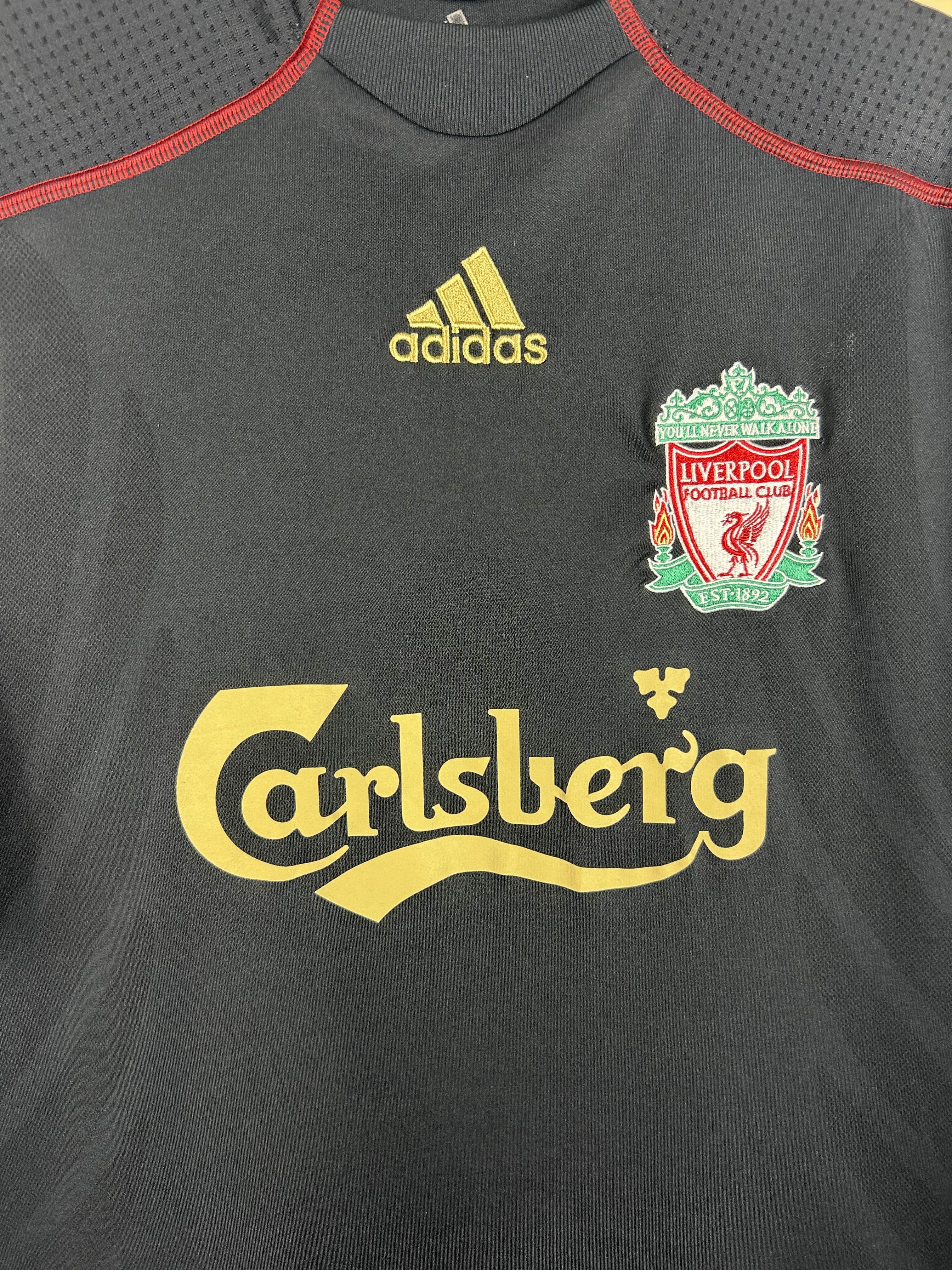 LIVERPOOL 2009/10 GERARD #8 AWAY SHIRT (M) ADIDAS