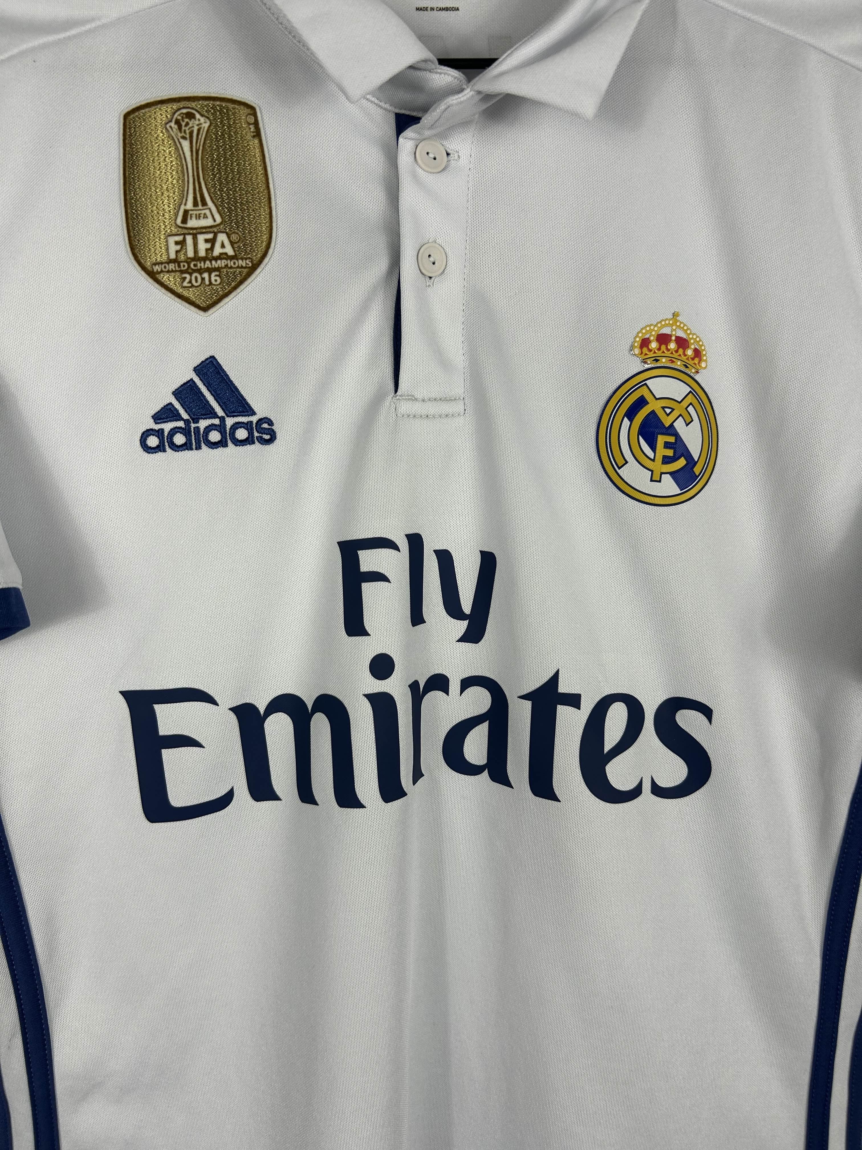 REAL MADRID 2016/17 RONALDO #7 UCL HOME SHIRT (S) ADIDAS