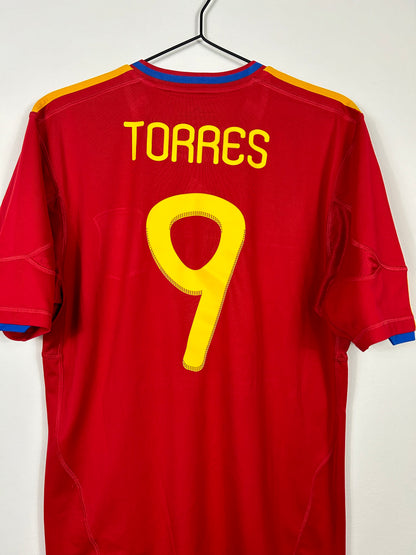 SPAIN 2010 TORRES #9 HOME SHIRT (L) ADIDAS