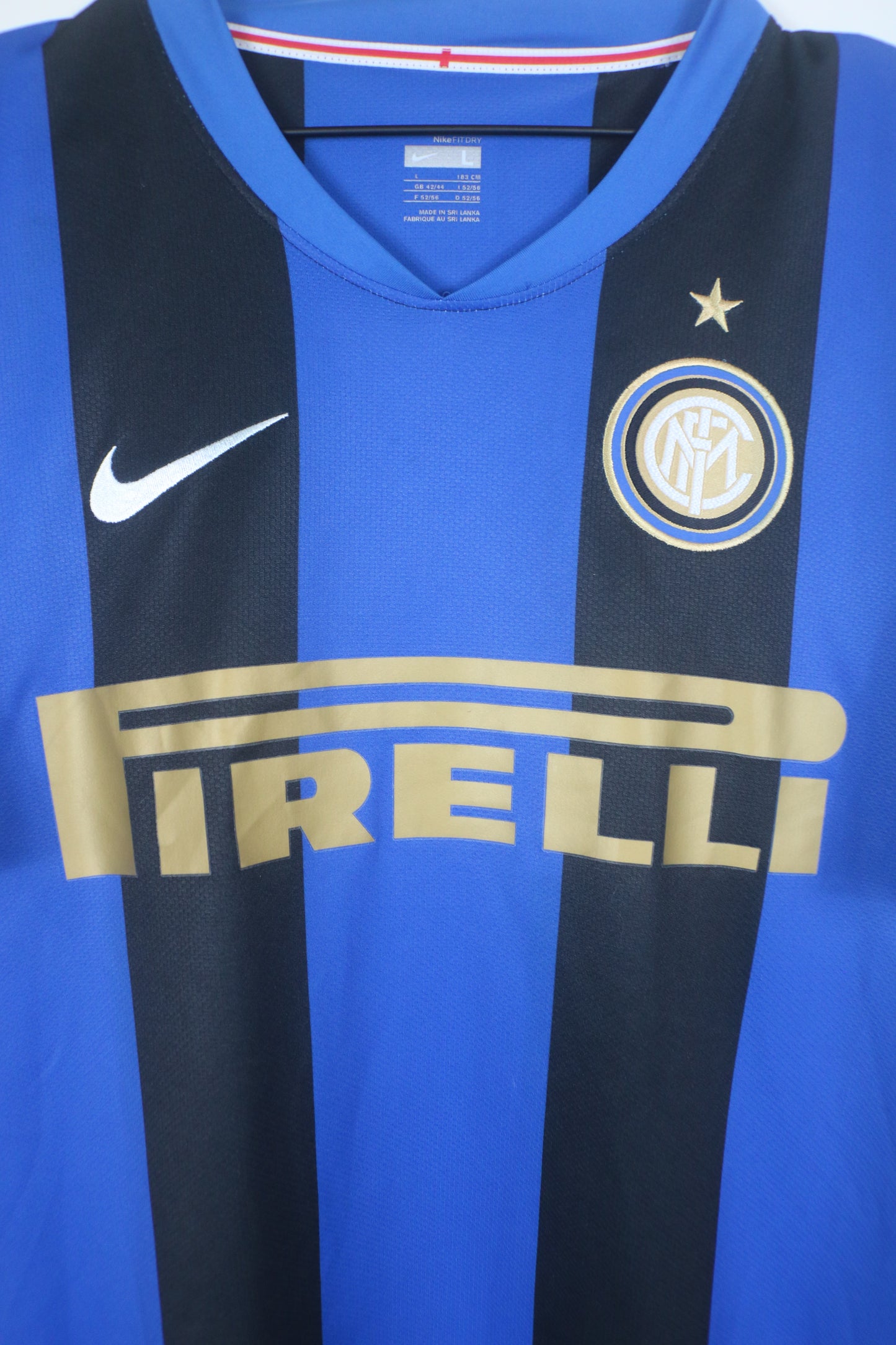 INTER MILAN 2008/09 ADRIANO #10 HOME SHIRT (L) NIKE