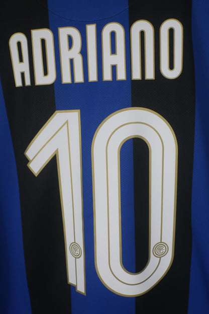 INTER MILAN 2008/09 ADRIANO #10 HOME SHIRT (L) NIKE