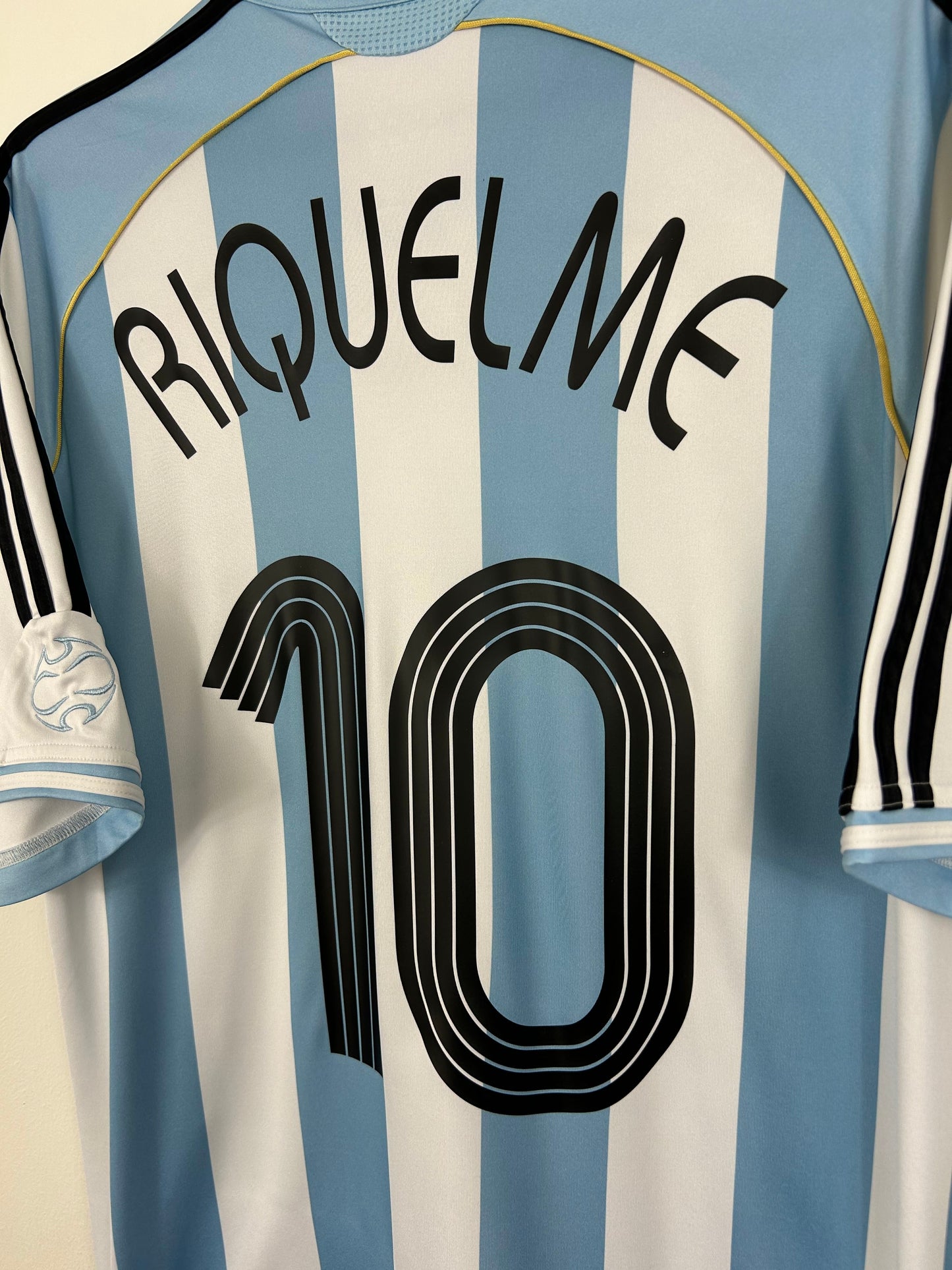 ARGENTINA 2006 RIQUELME #10 HOME SHIRT (L) ADIDAS