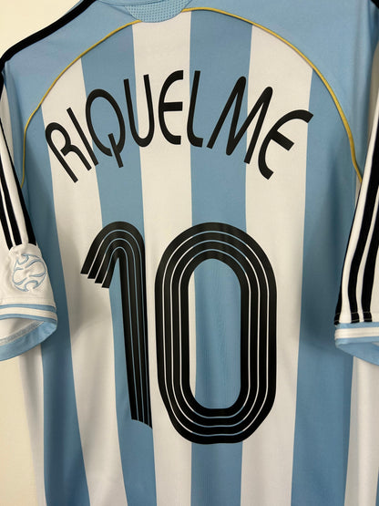 ARGENTINA 2006 RIQUELME #10 HOME SHIRT (L) ADIDAS