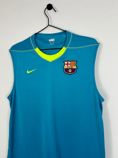 BARCELONA 2007/08 SLEEVELESS SHIRT (L) NIKE