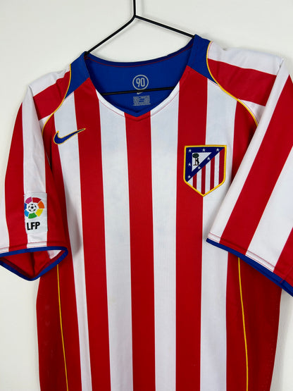 ATLETICO MADRID 2004/05 TORRES #9 HOME SHIRT (M) NIKE